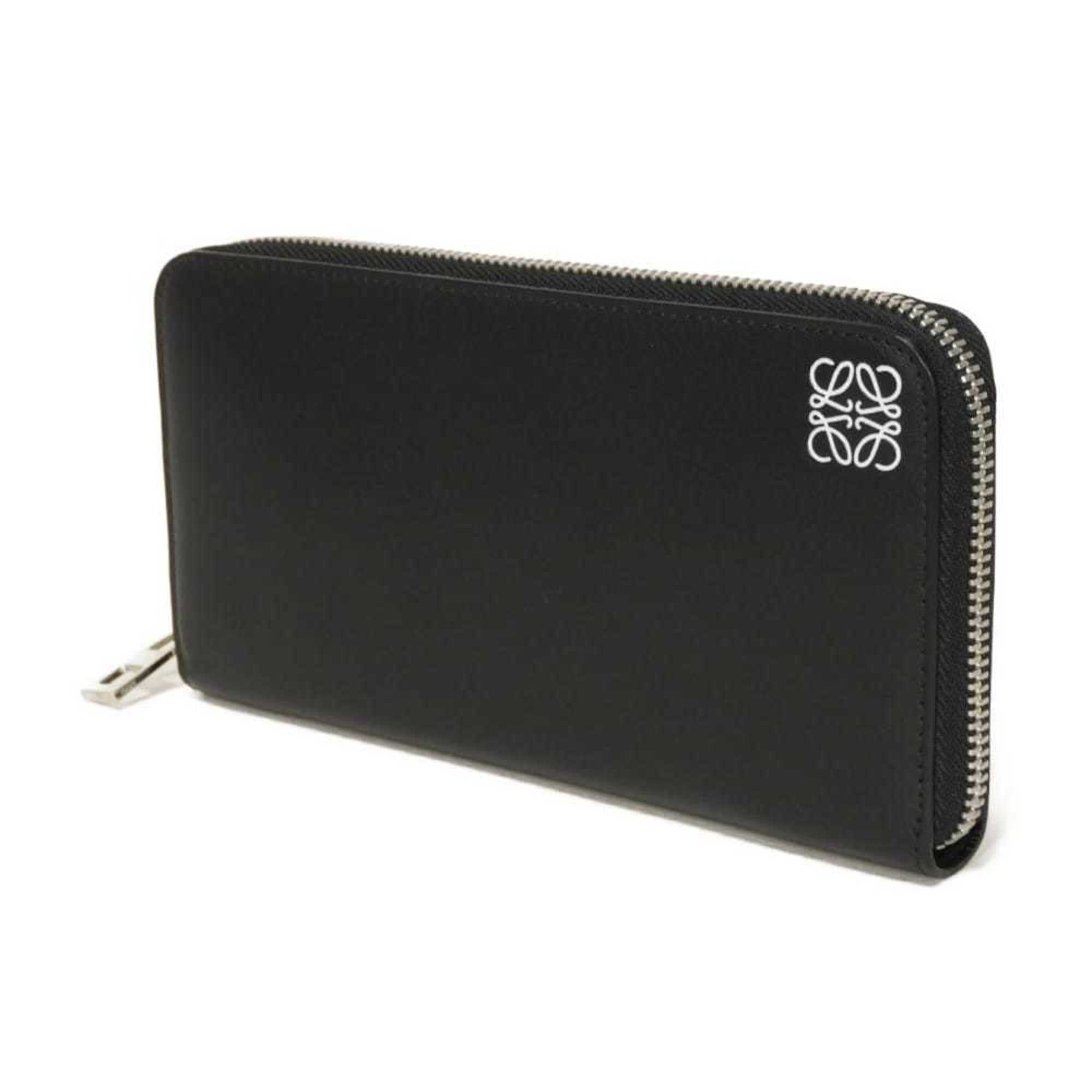 Loewe Black Leather Long Wallet (Bi-Fold) (Pre-Owned)