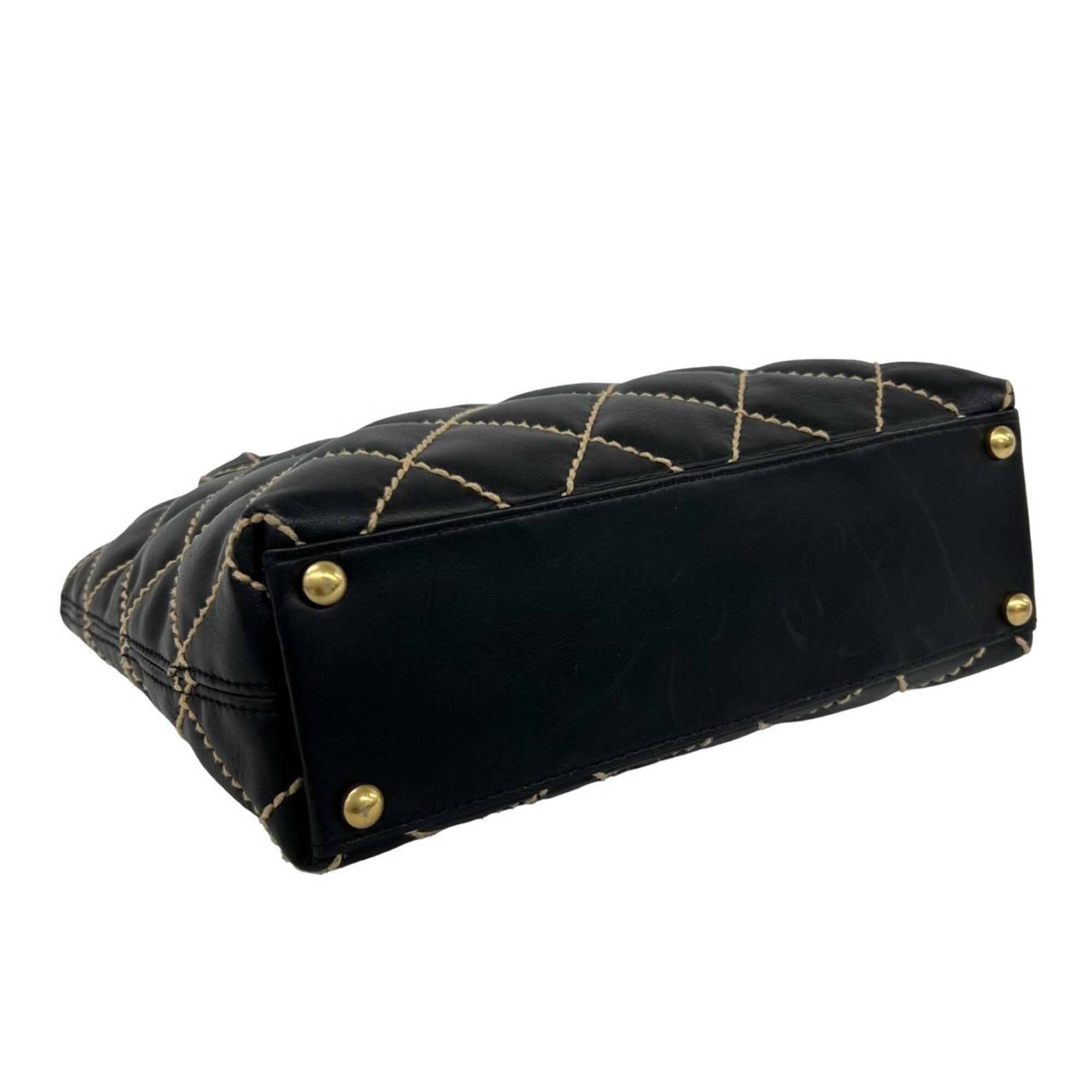 Chanel Black Leather Tote Bag (Pre-Owned)