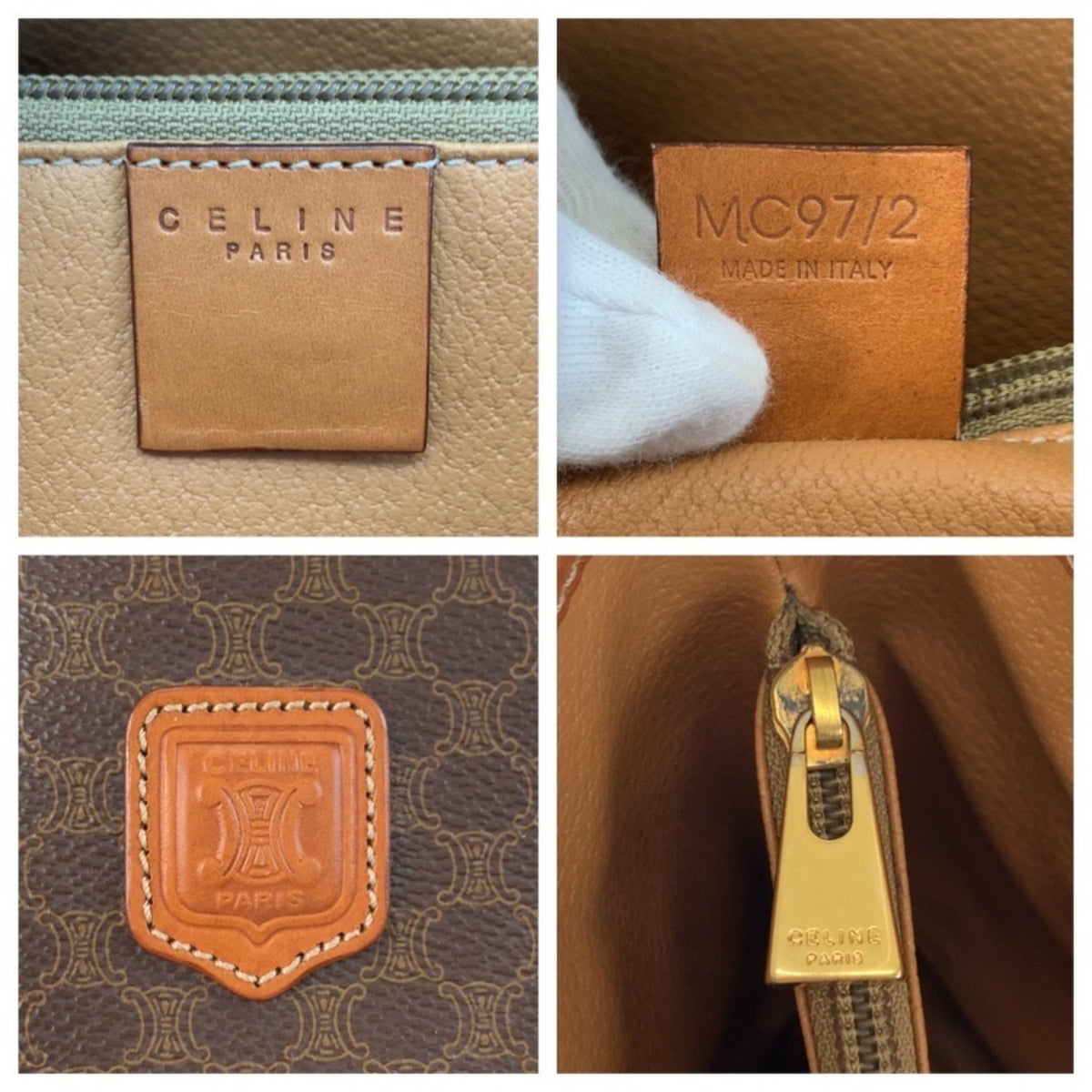 Celine Brown Pvc Leather Shoulder Bag Tote Bag (Pre-Owned)