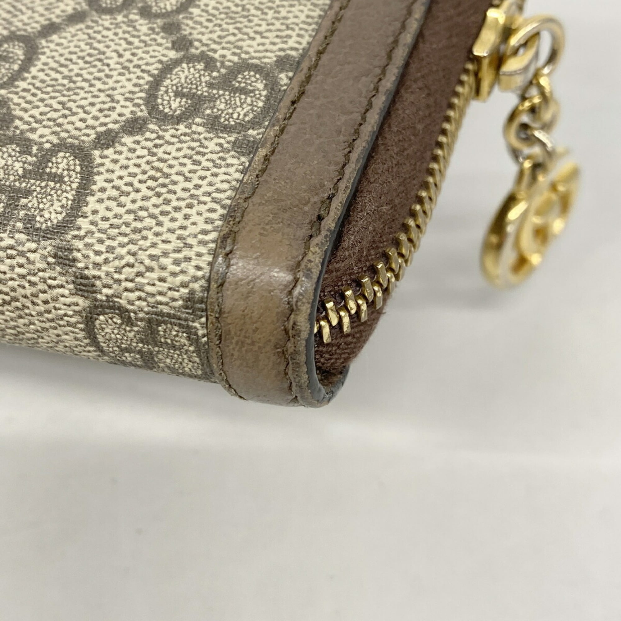 Gucci Brown Pvc Long Wallet (Bi-Fold) (Pre-Owned)