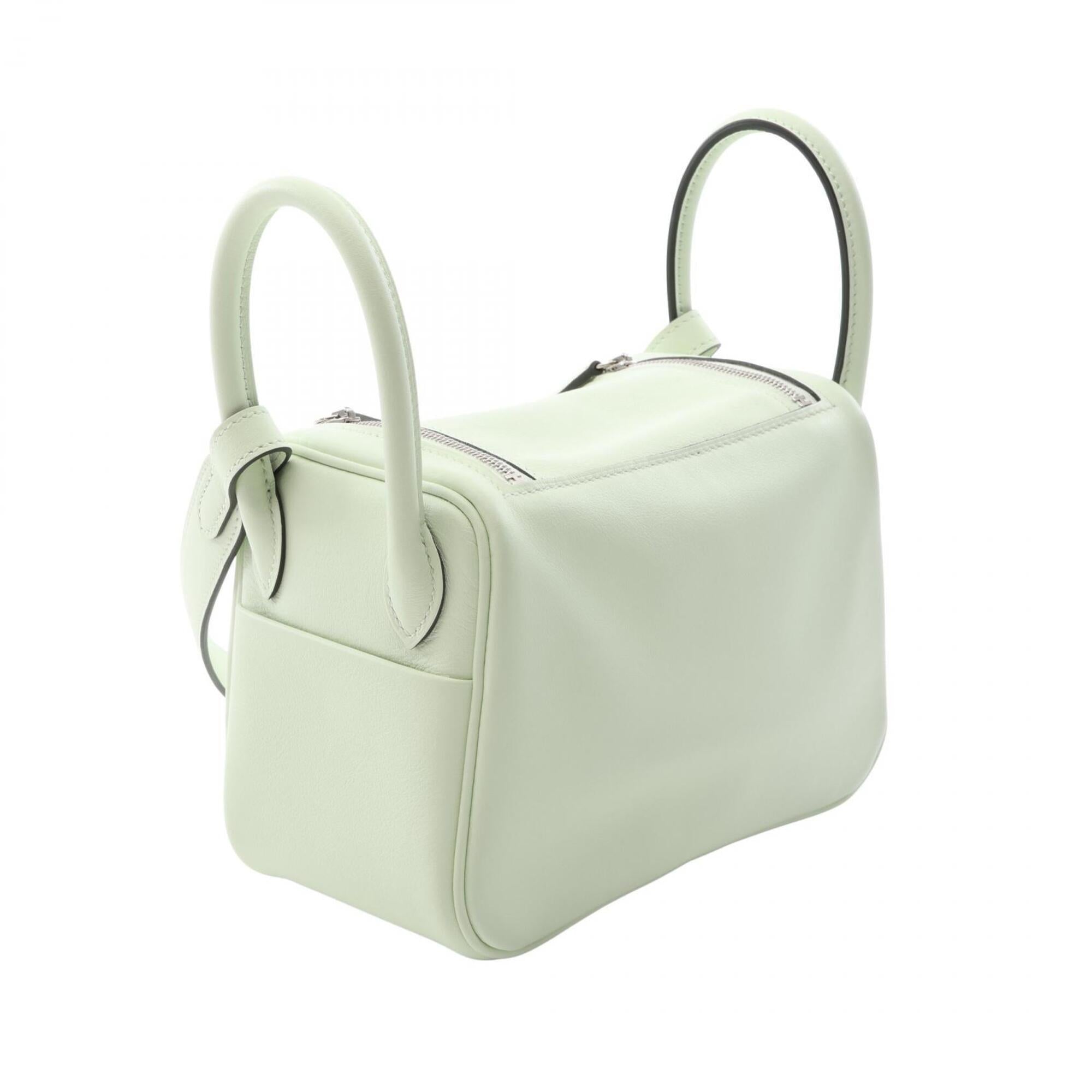 Hermes Green Swift Leather Handbag Shoulder Bag (Pre-Owned)