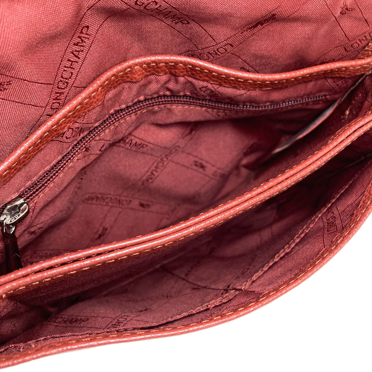Longchamp Brown Leather Shoulder Bag (Pre-Owned)