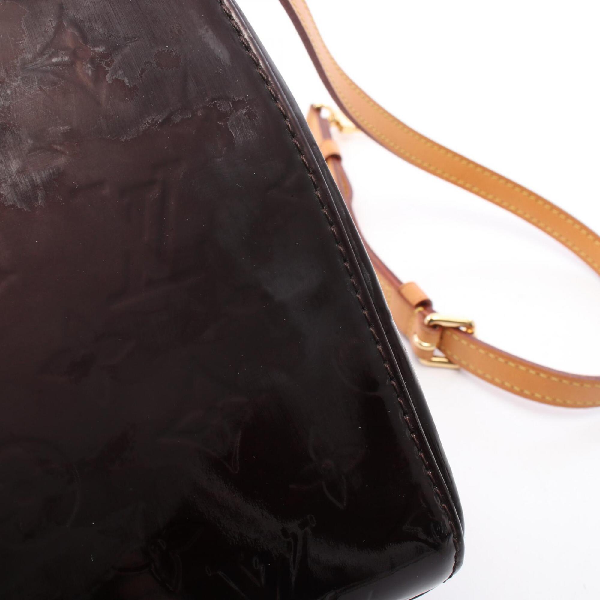 Louis Vuitton Purple Leather Handbag (Pre-Owned)