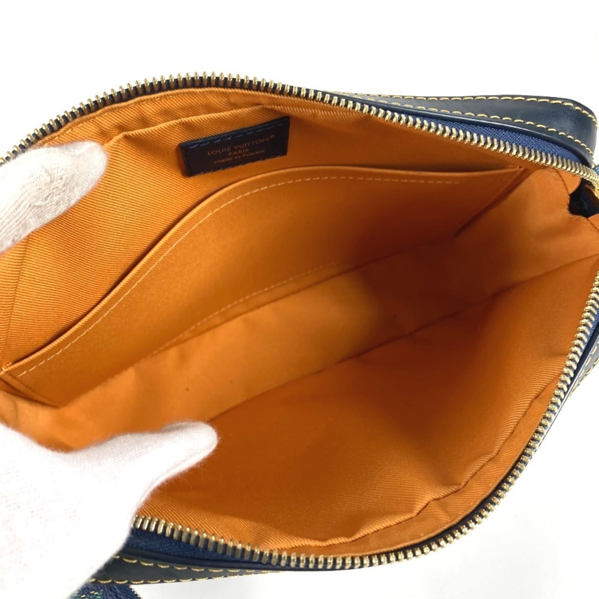 Louis Vuitton Blue Green Clutch Bag (Pre-Owned)