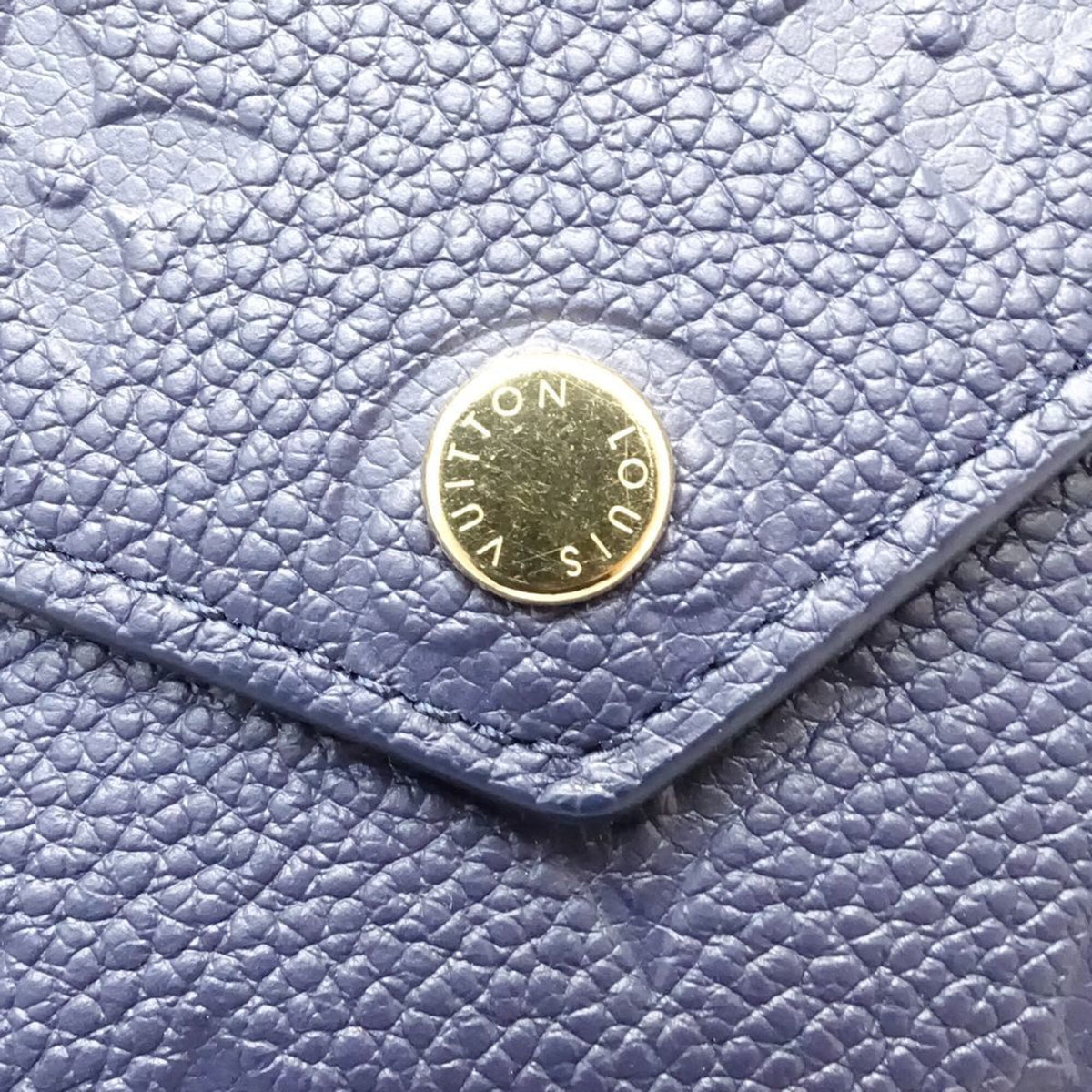 Louis Vuitton Monogram Empreinte Navy Monogram Empreinte Wallet (Tri-Fold) (Pre-Owned)
