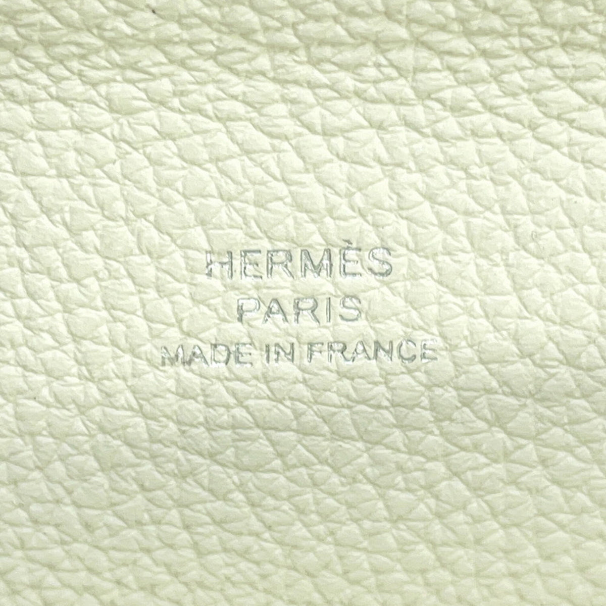 Hermes Green White Togo Leather Handbag Shoulder Bag (Pre-Owned)