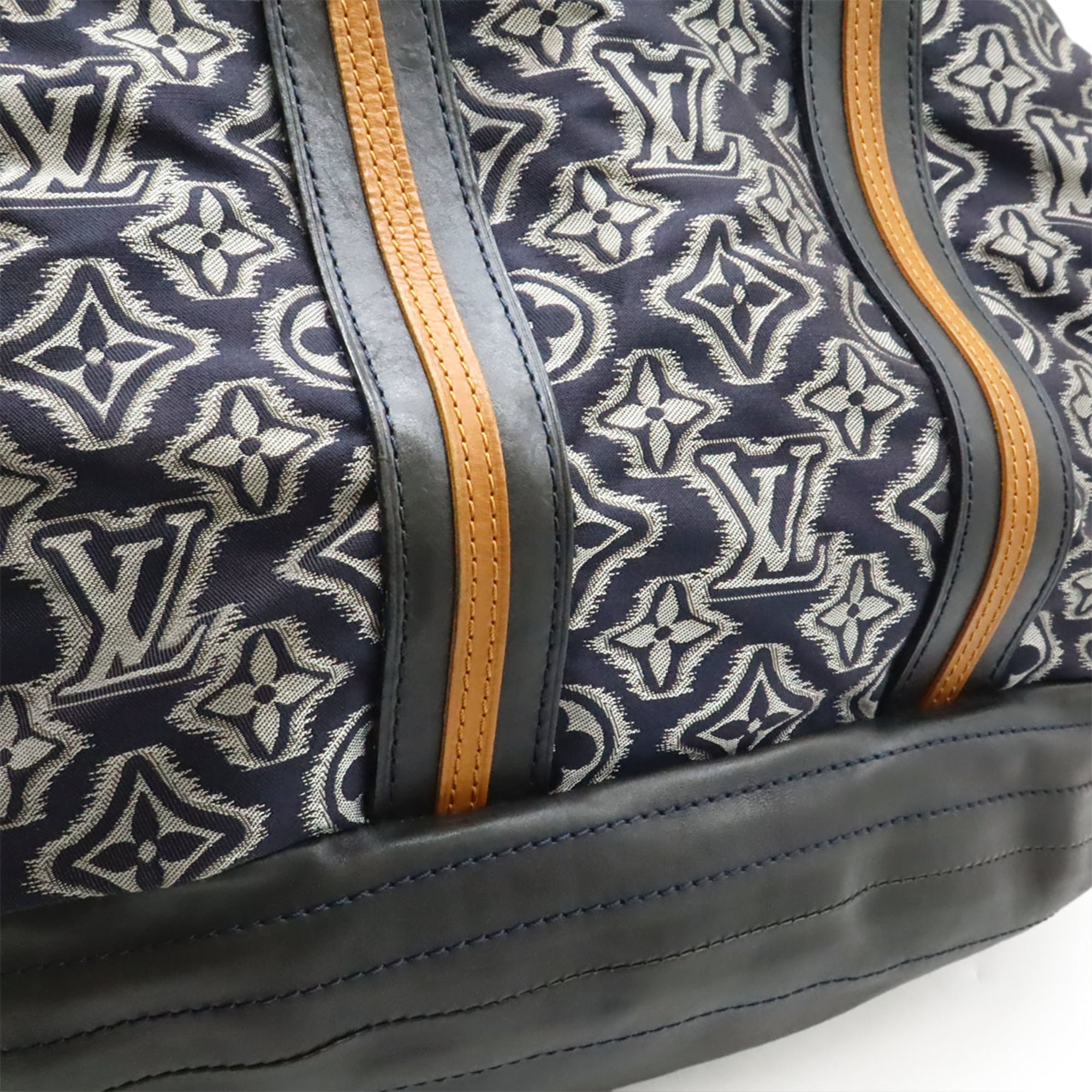 Louis Vuitton Nylon Leather Shoulder Bag Tote Bag (Pre-Owned)