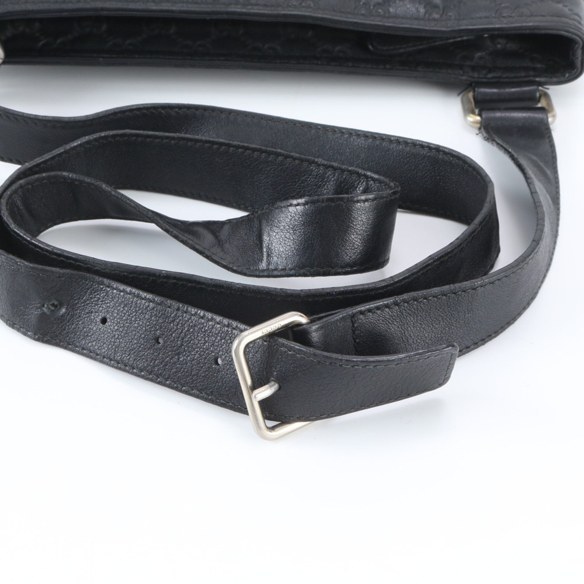 Gucci Black Leather Shoulder Bag (Pre-Owned)