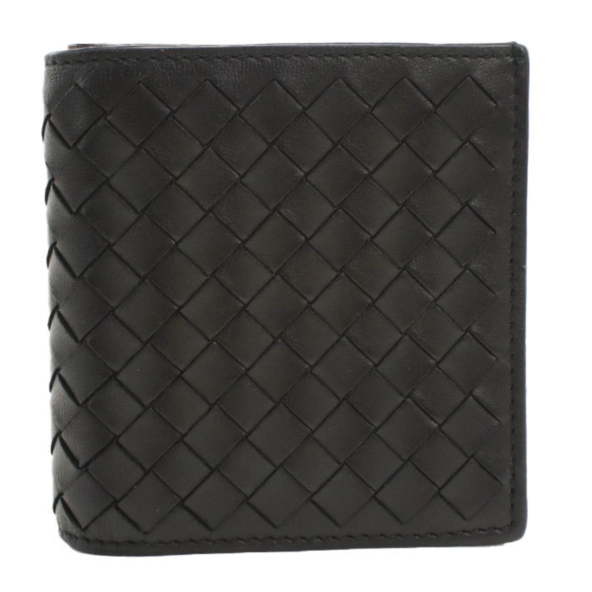 Bottega Veneta Black Leather Wallet (Bi-Fold) (Pre-Owned)