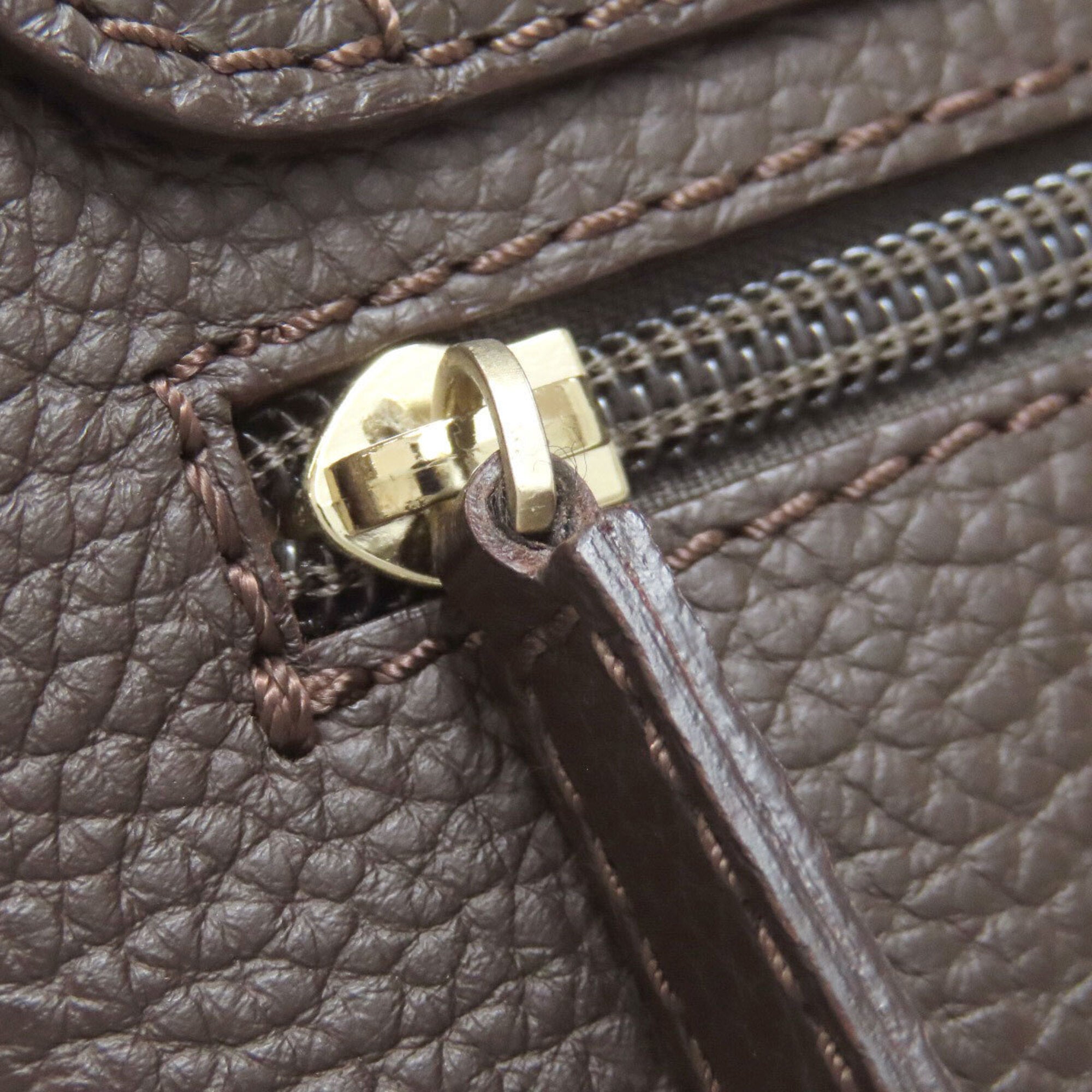Dunhill Dark Brown Leather Shoulder Bag (Pre-Owned)