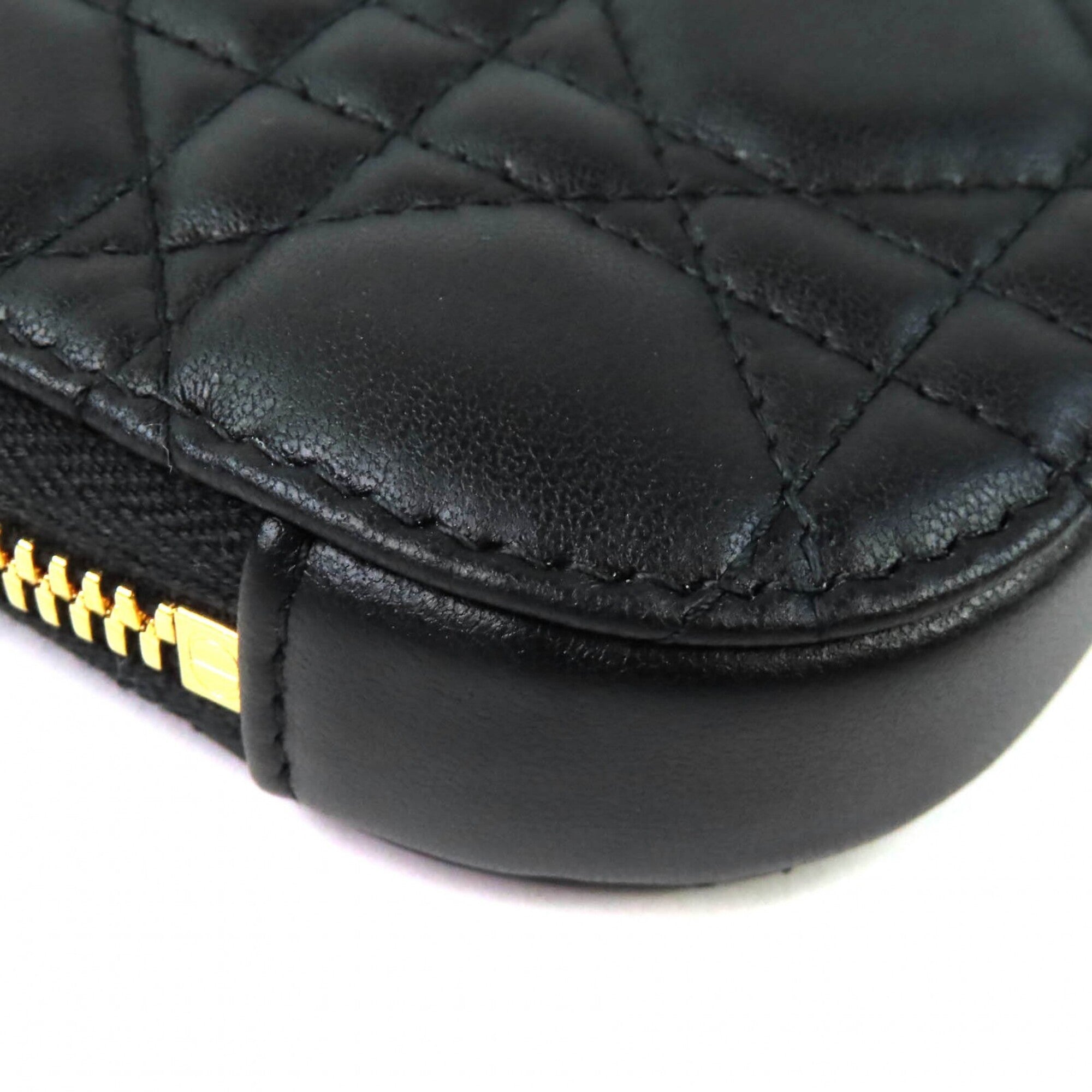 Christian Dior Black Leather Pouch (Pre-Owned)