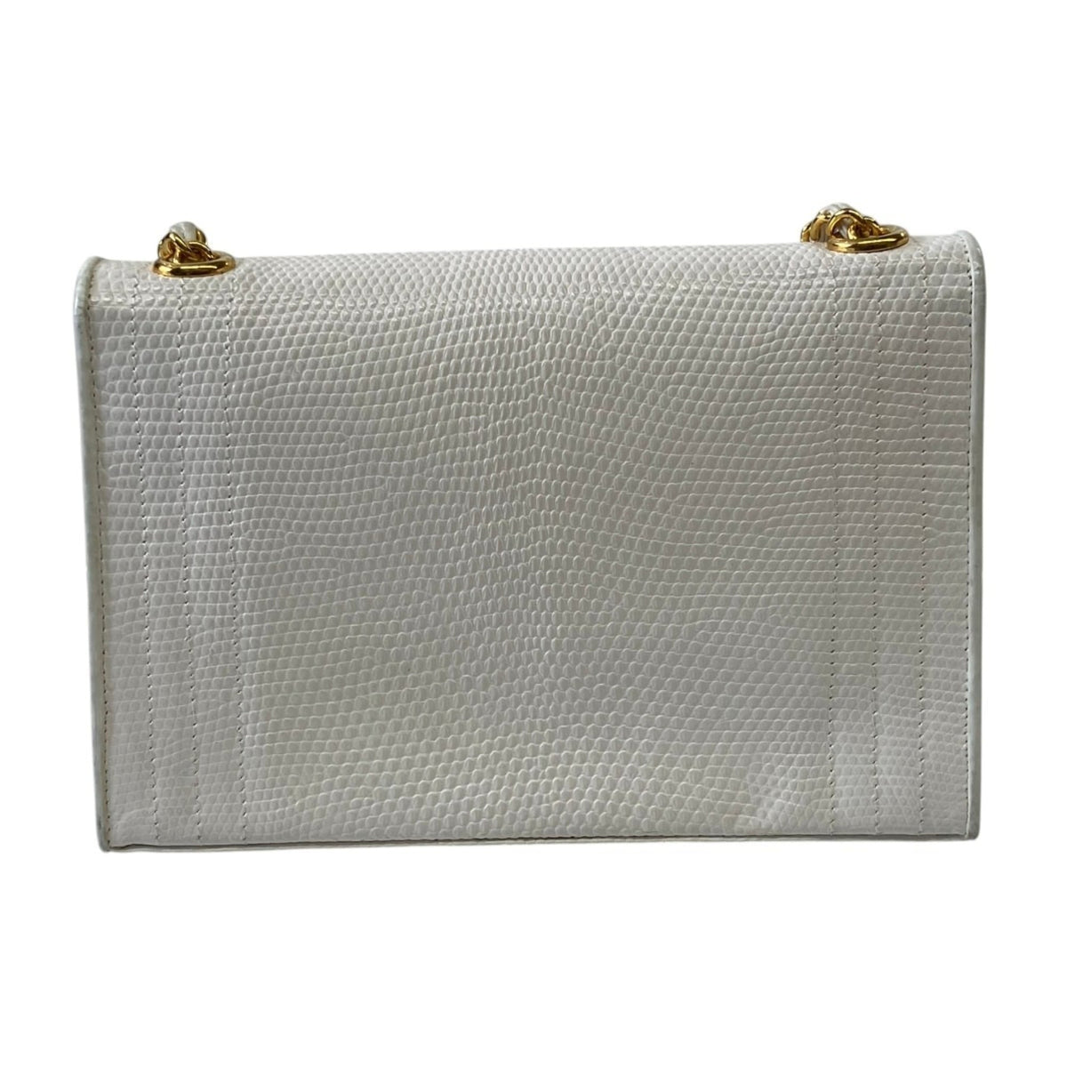 Chanel White Leather Shoulder Bag (Pre-Owned)