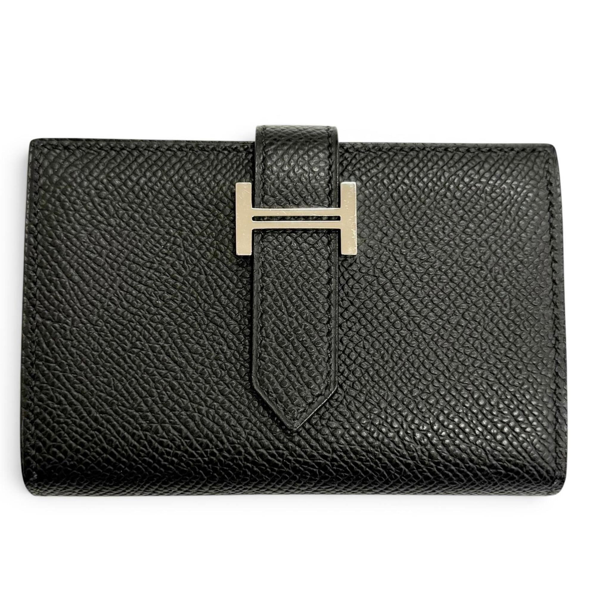 Hermes Black Epsom Leather Wallet (Bi-Fold) (Pre-Owned)
