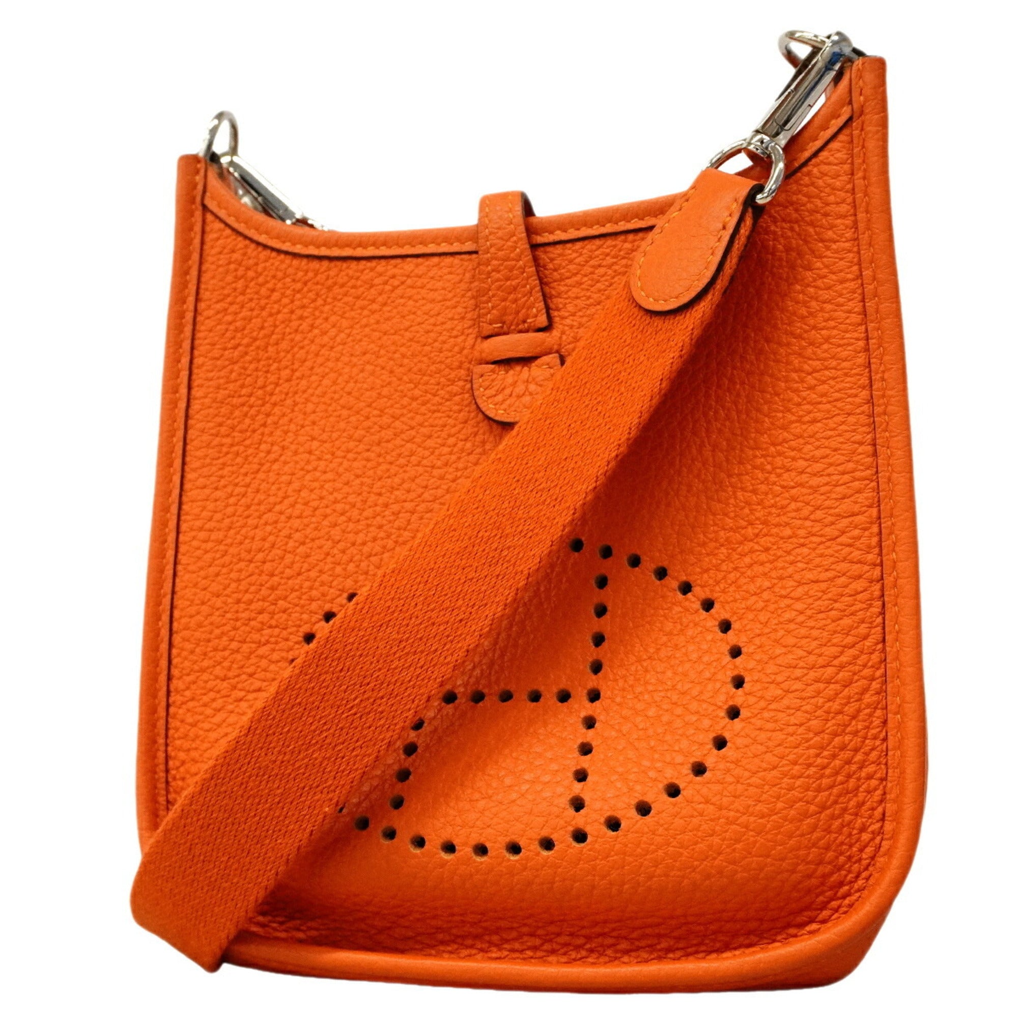 Hermes Capucine Taurillon Clemence Leather Shoulder Bag (Pre-Owned)