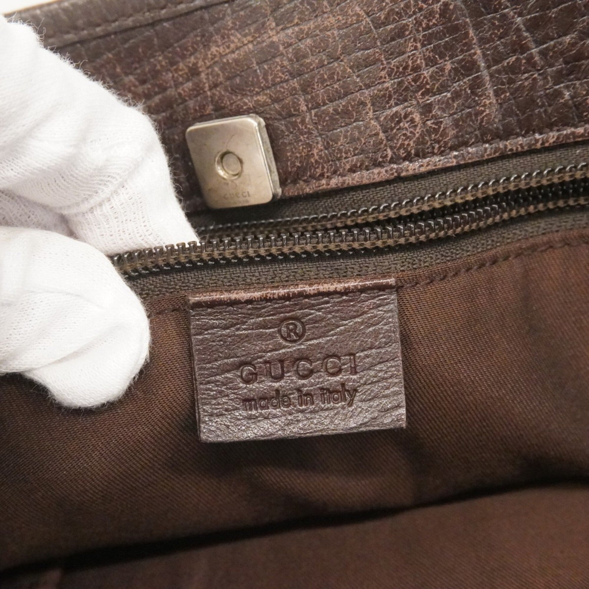 Gucci Brown Pvc Tote Bag (Pre-Owned)