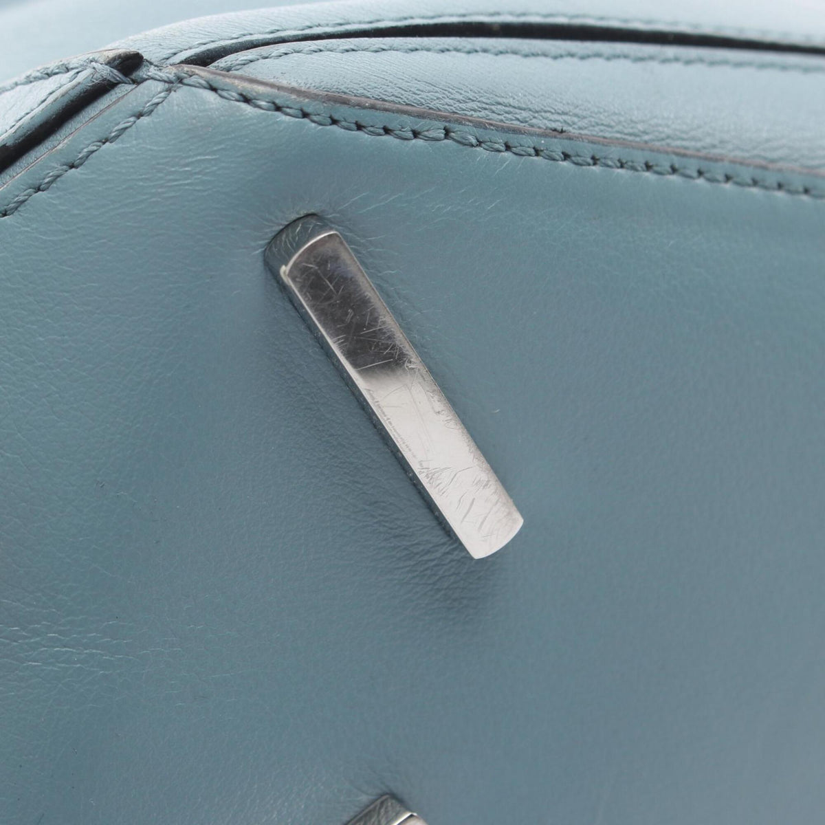 Loewe Blue Leather Handbag Shoulder Bag (Pre-Owned)