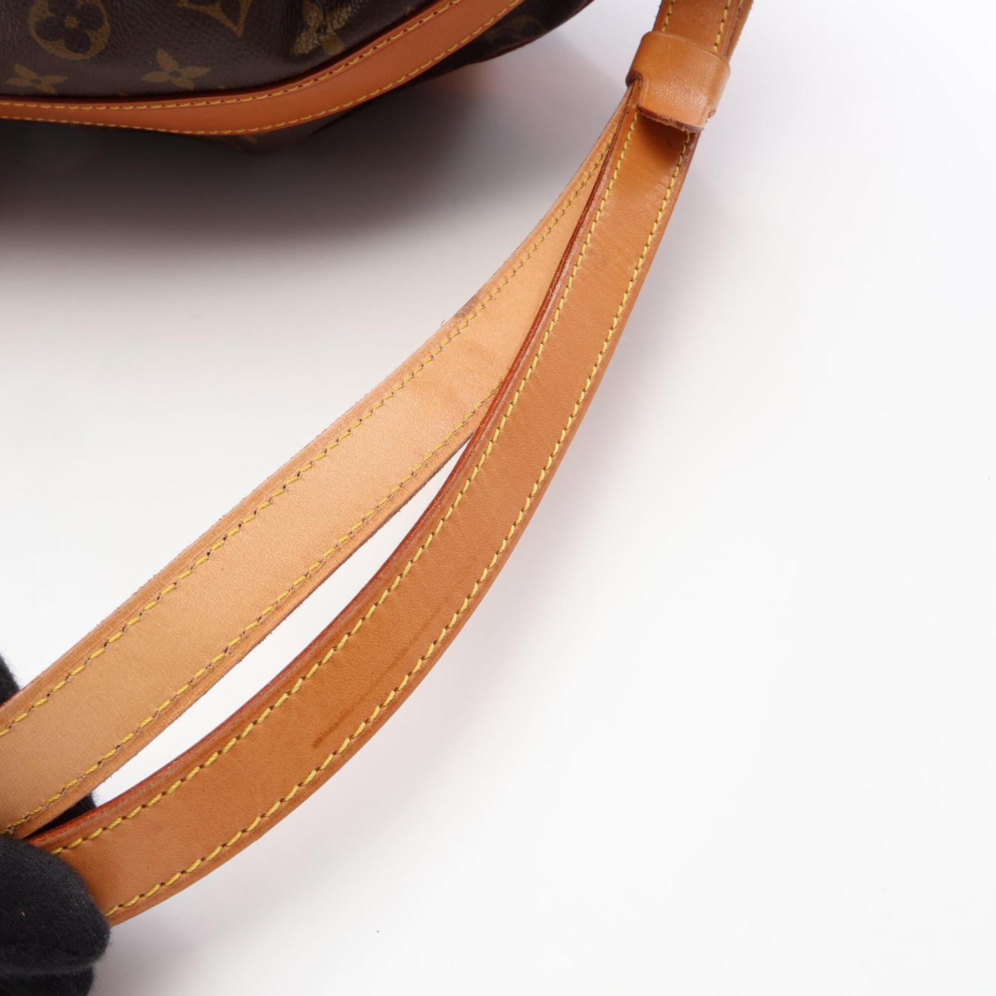 Louis Vuitton Brown Monogram Coated Canvas Leather Handbag Shoulder Bag (Pre-Owned)
