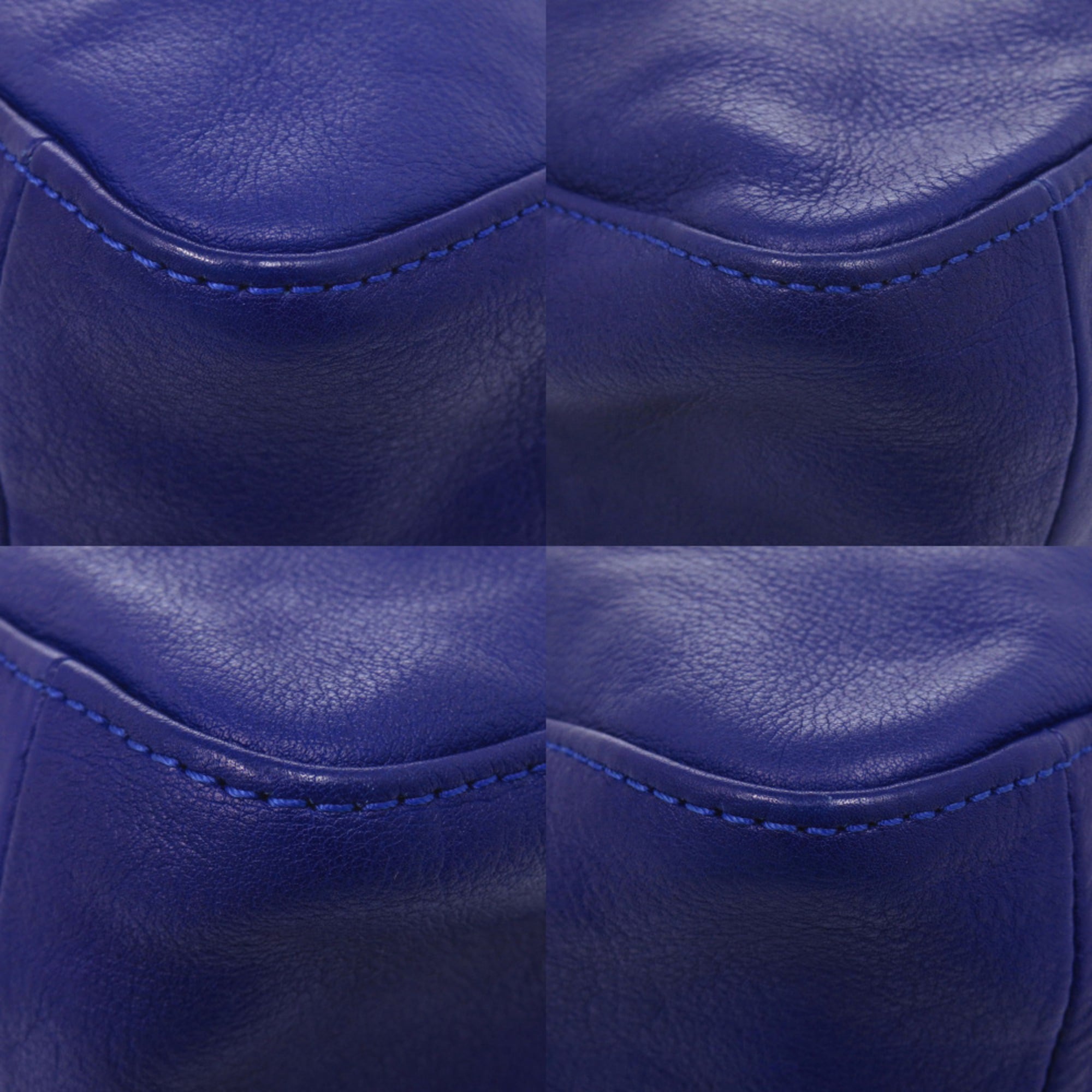 Longchamp Blue Leather Handbag (Pre-Owned)