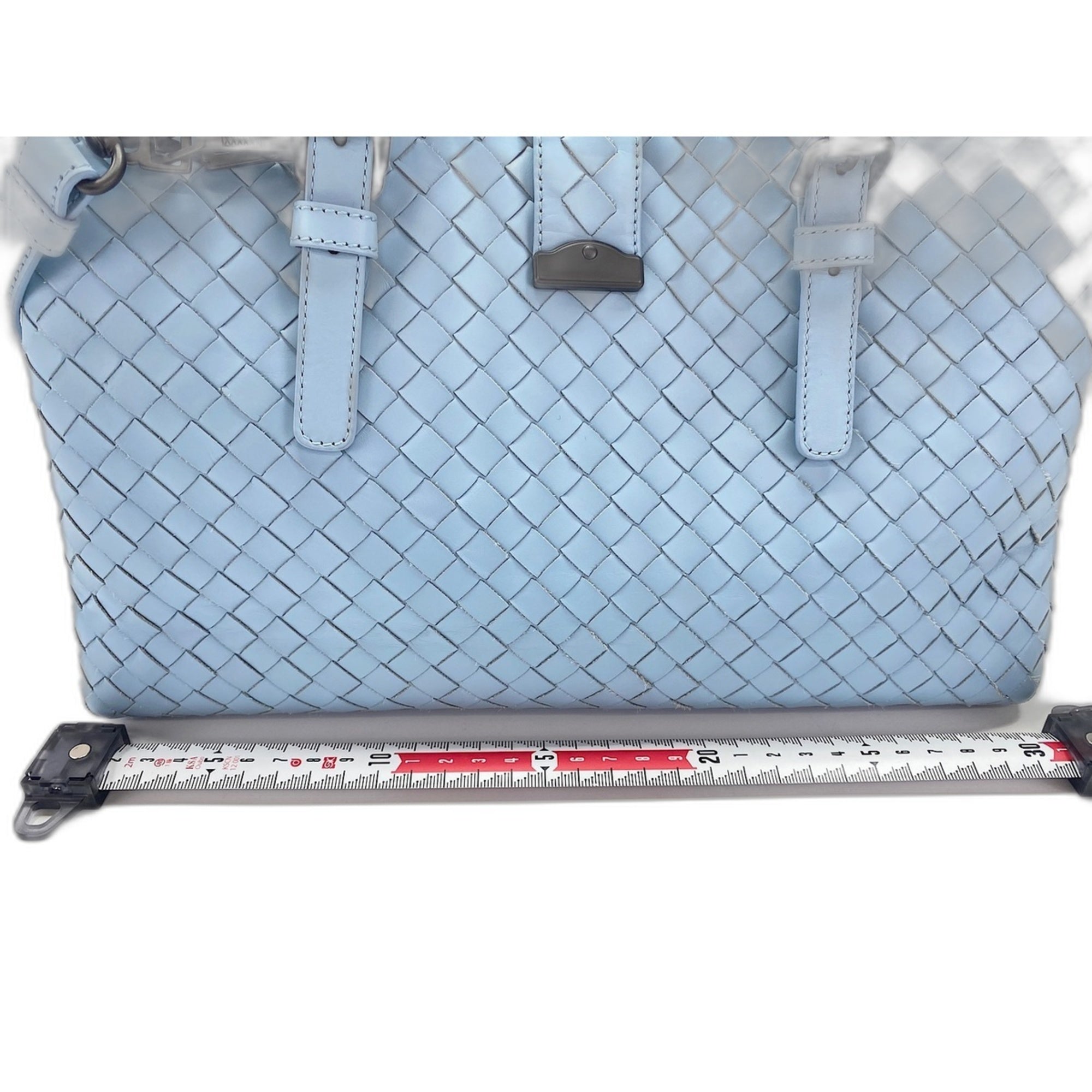 Bottega Veneta Blue Leather Handbag (Pre-Owned)