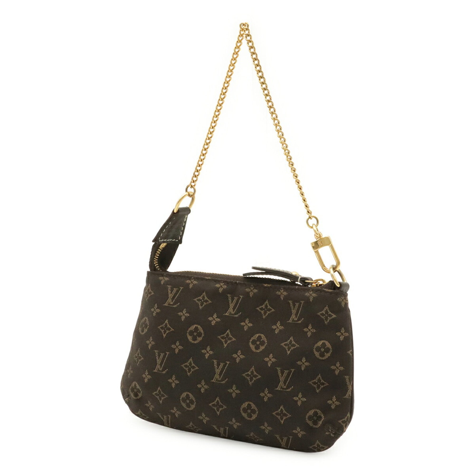 Louis Vuitton Brown Ebene Canvas Handbag Pochette Pouch (Pre-Owned)