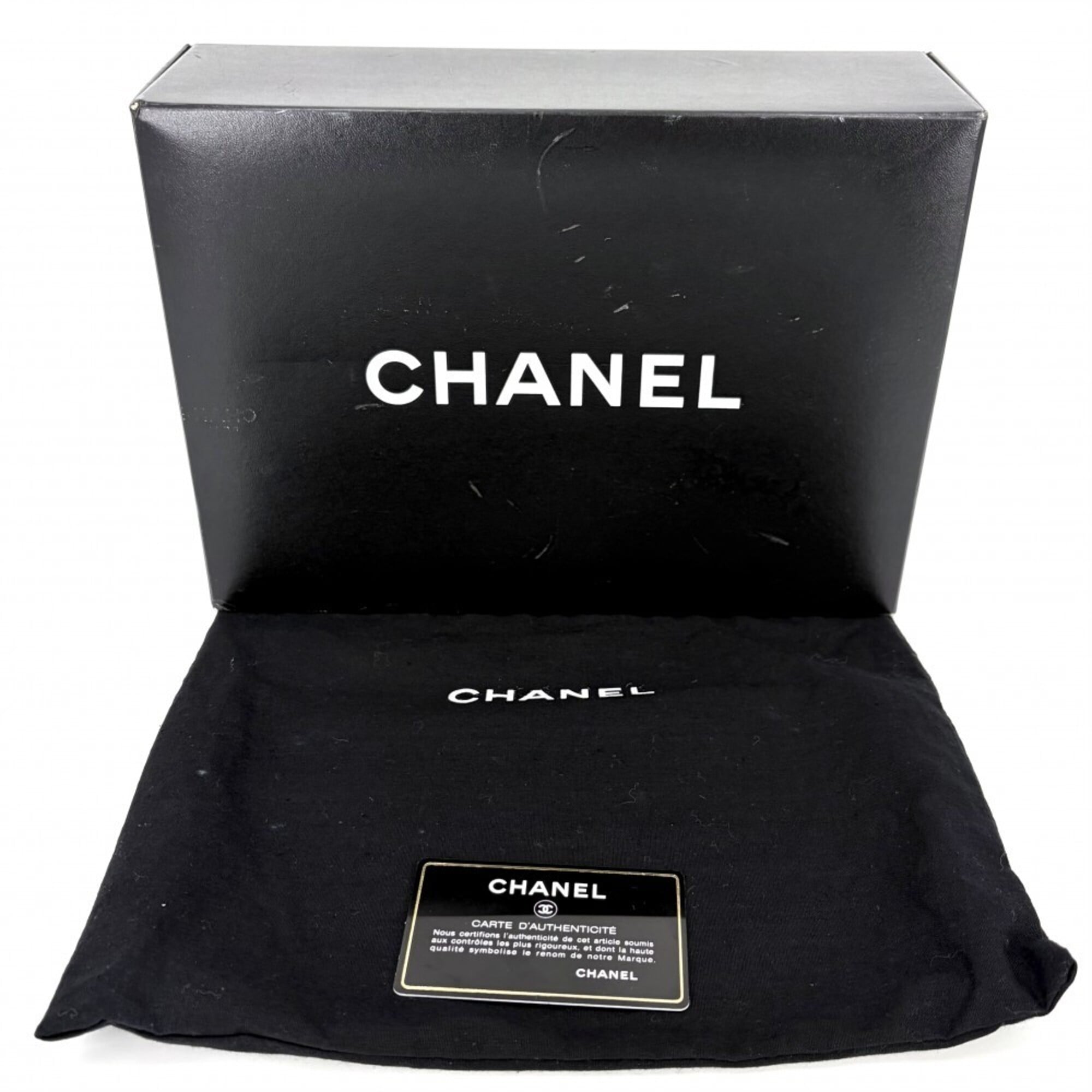 Chanel Chocolate Bar Black Leather Handbag Shoulder Bag (Pre-Owned)