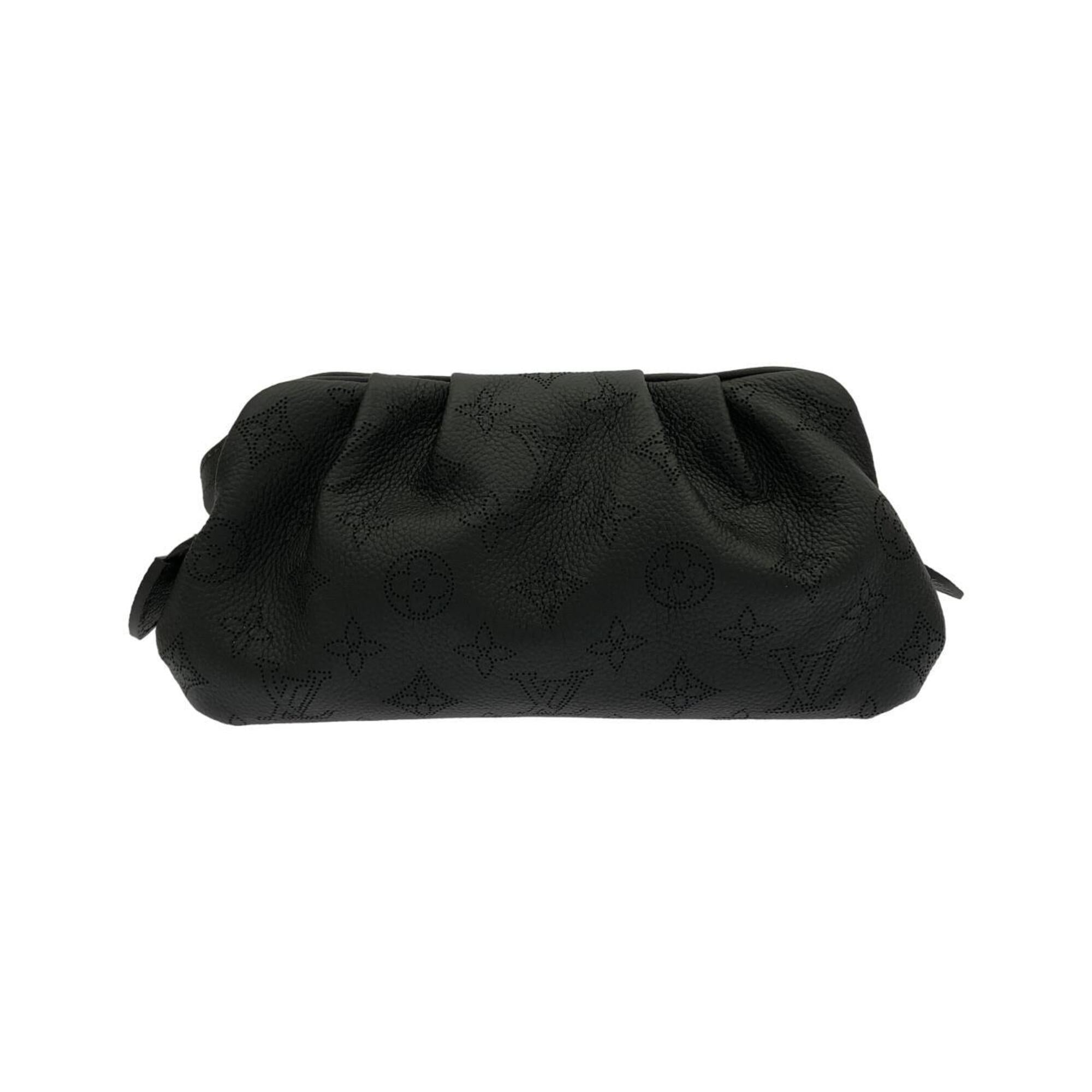 Louis Vuitton Black Leather Shoulder Bag (Pre-Owned)