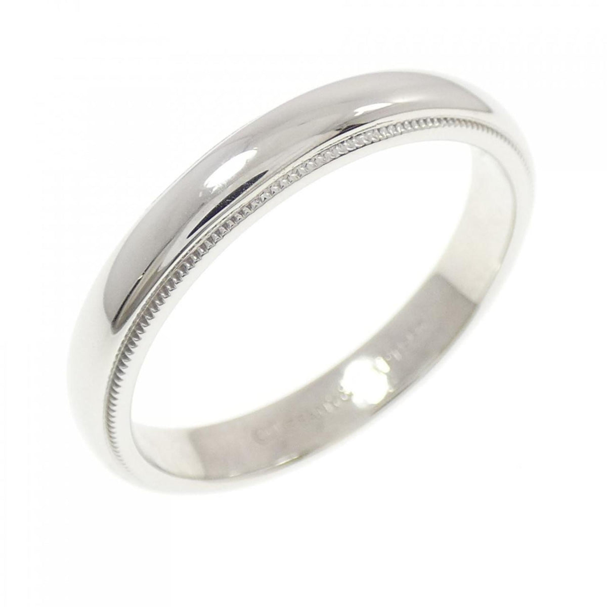 Tiffany Platinum Platinum 950 Band Ring (Pre-Owned)