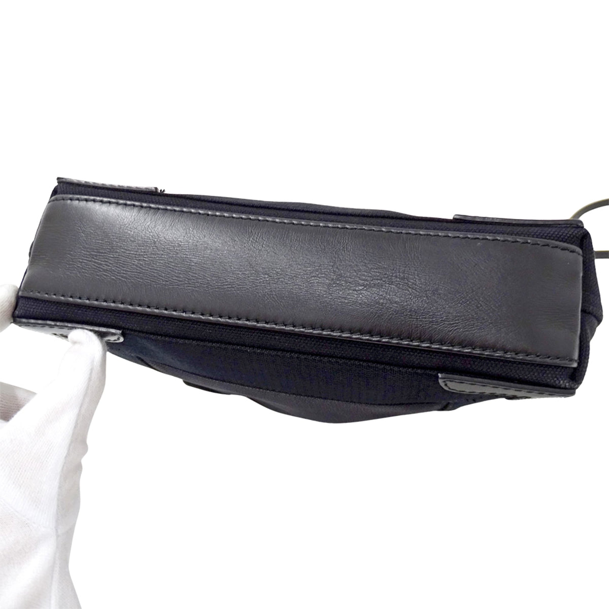 Balenciaga Black Canvas Handbag Pouch Shoulder Bag (Pre-Owned)