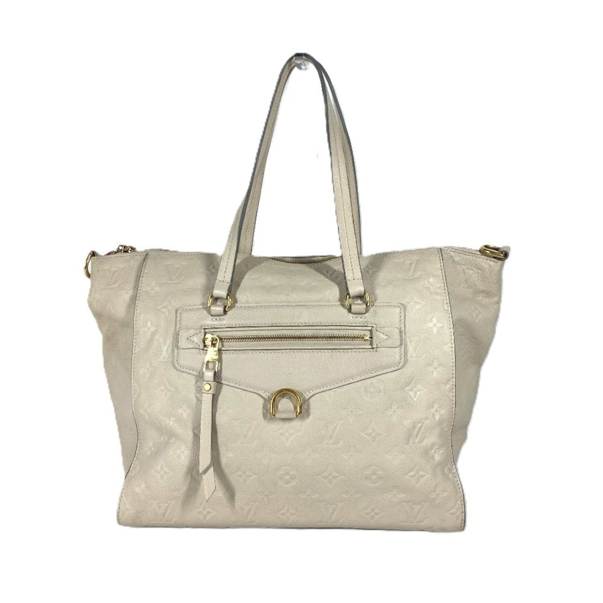 Louis Vuitton Neige White Monogram Empreinte Shoulder Bag Tote Bag (Pre-Owned)
