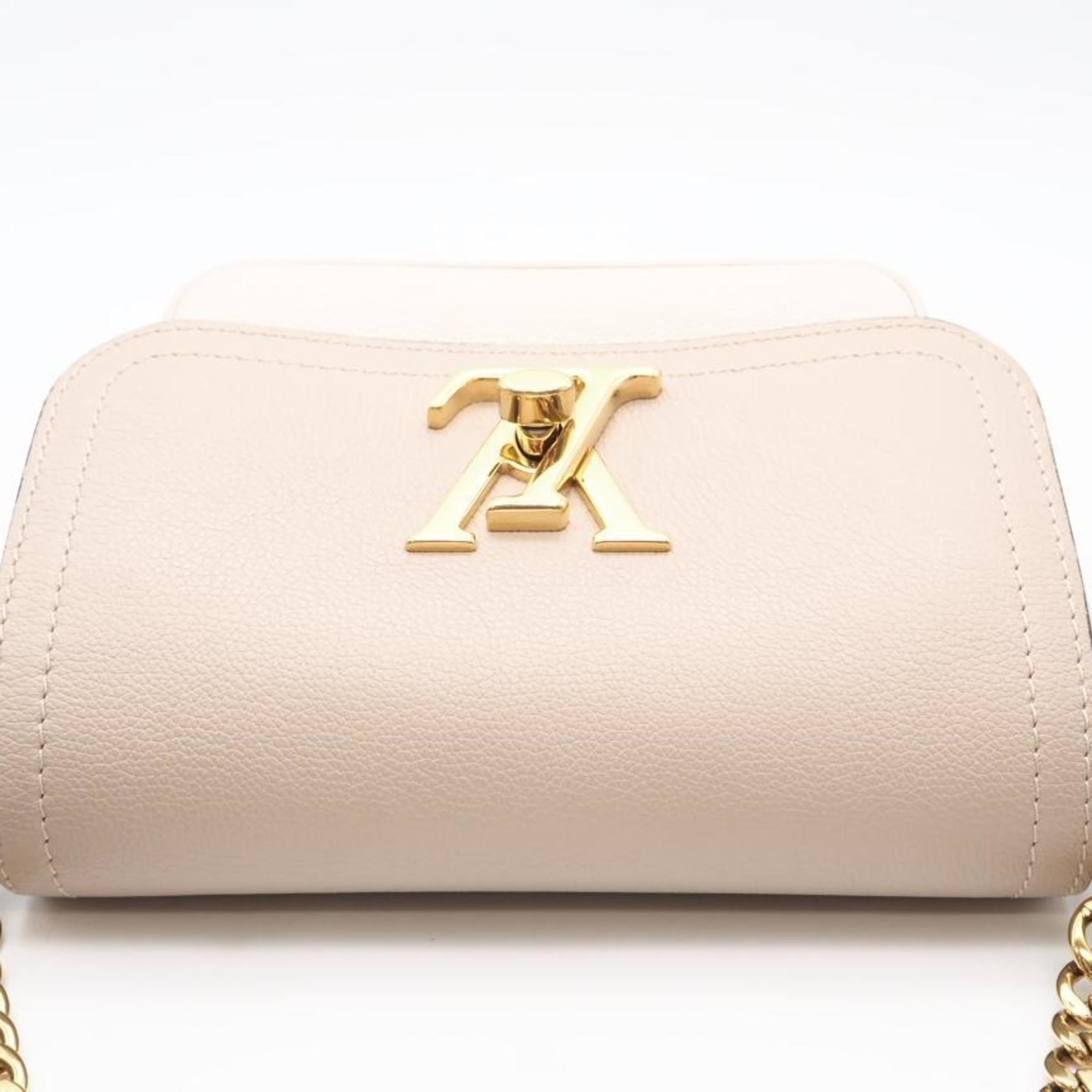 Louis Vuitton Beige Blue Cream Grayish Leather Shoulder Bag (Pre-Owned)