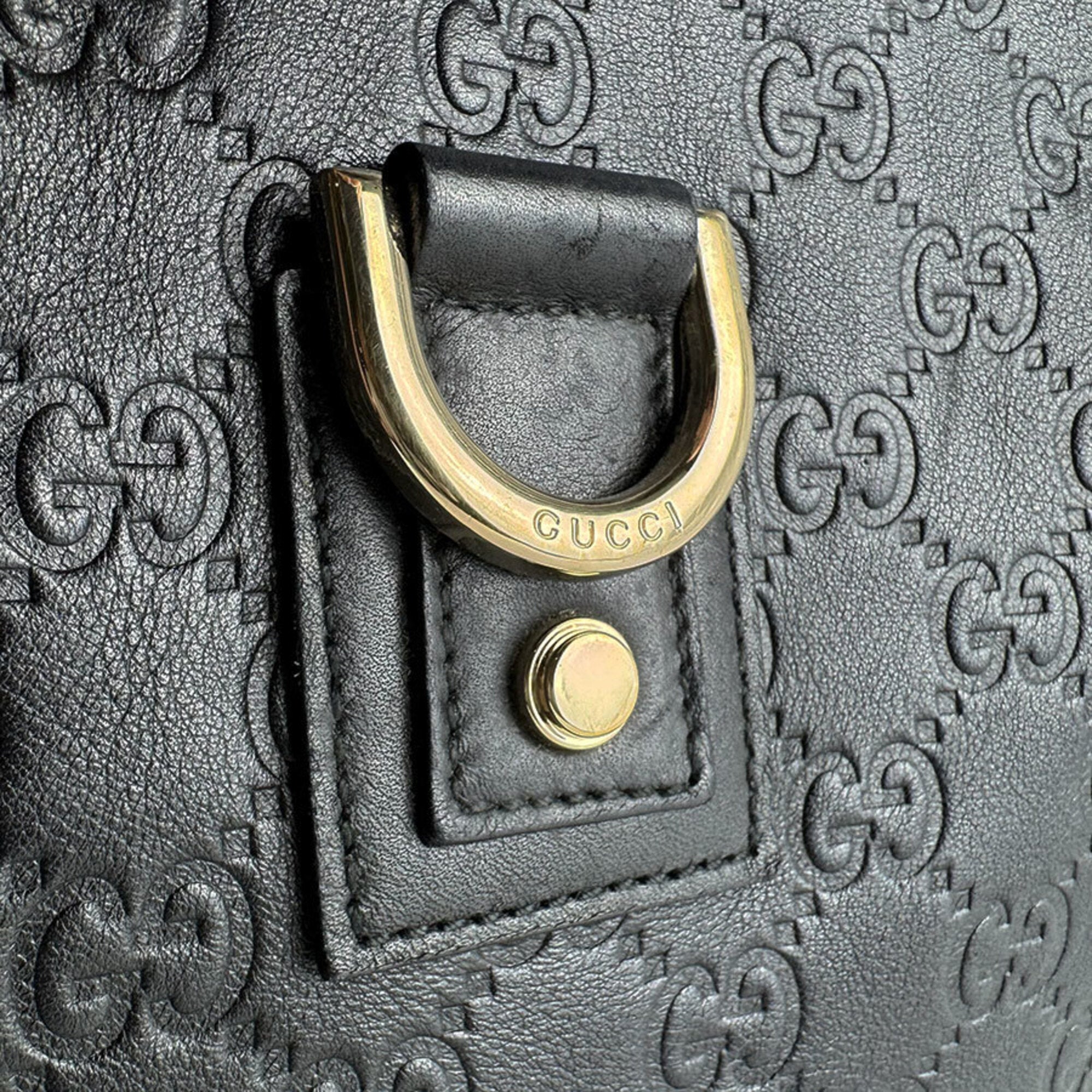 Gucci Black Leather Shoulder Bag (Pre-Owned)