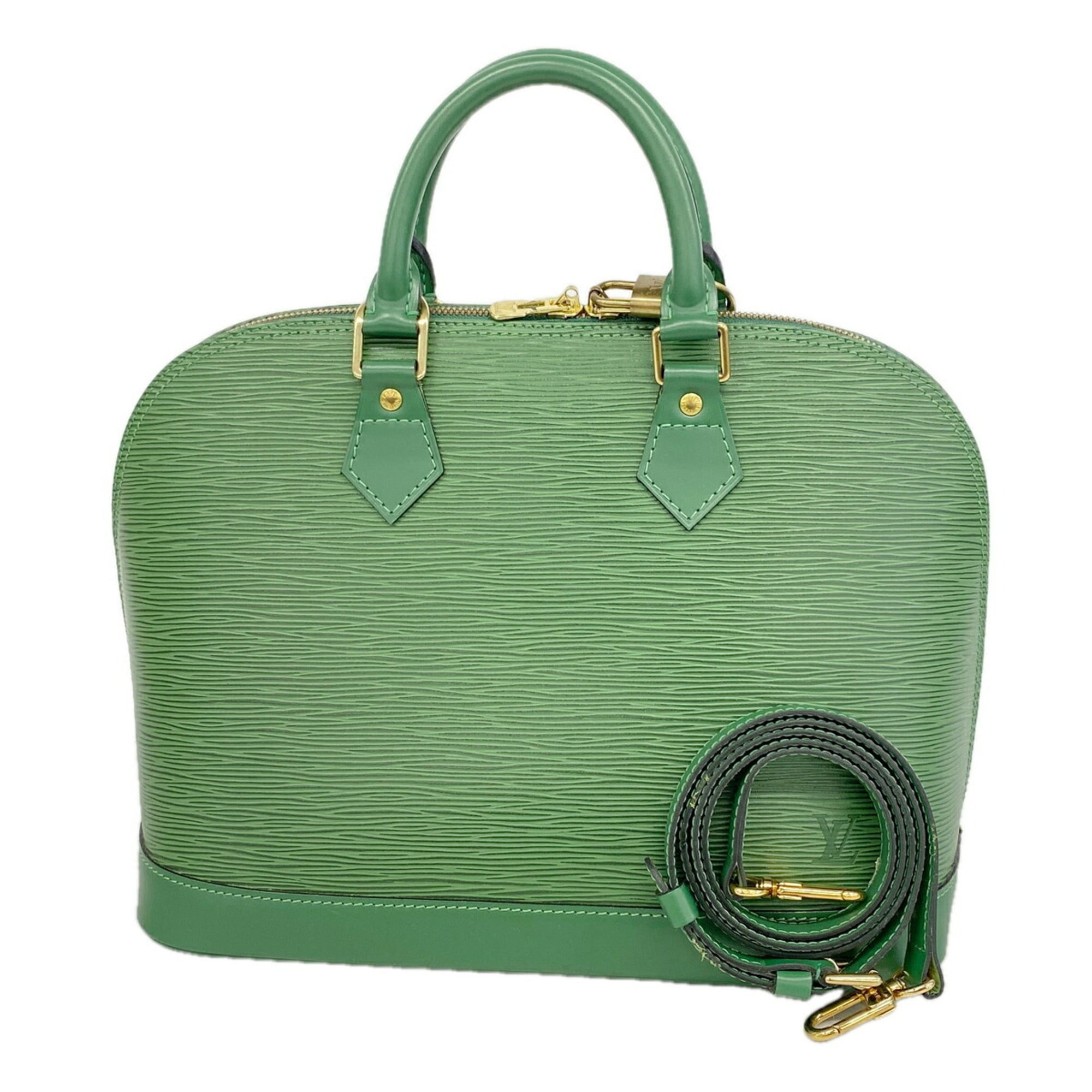 Louis Vuitton Borneo Green Handbag (Pre-Owned)