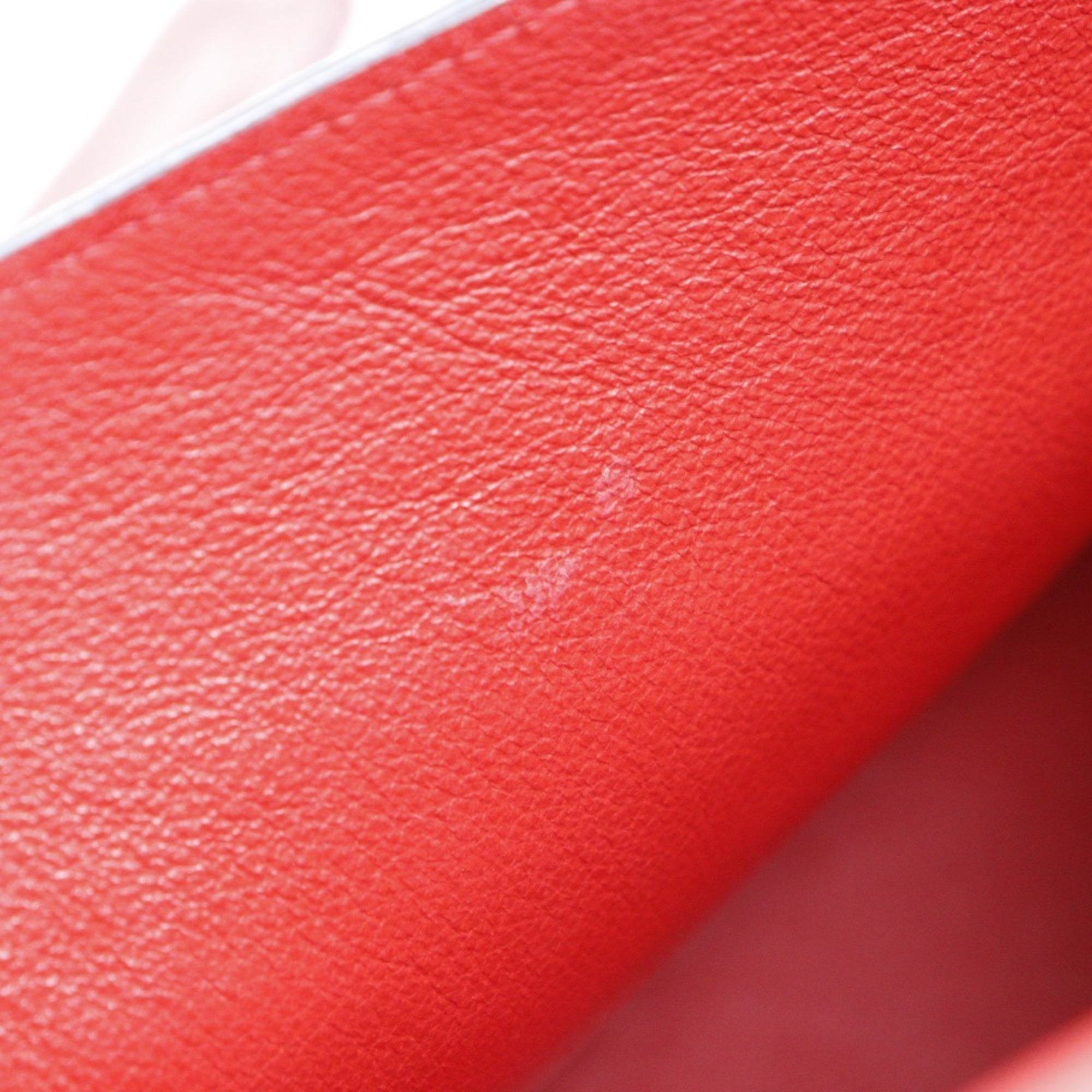 Loewe Avenue Red Color Leather Shoulder Bag (Pre-Owned)