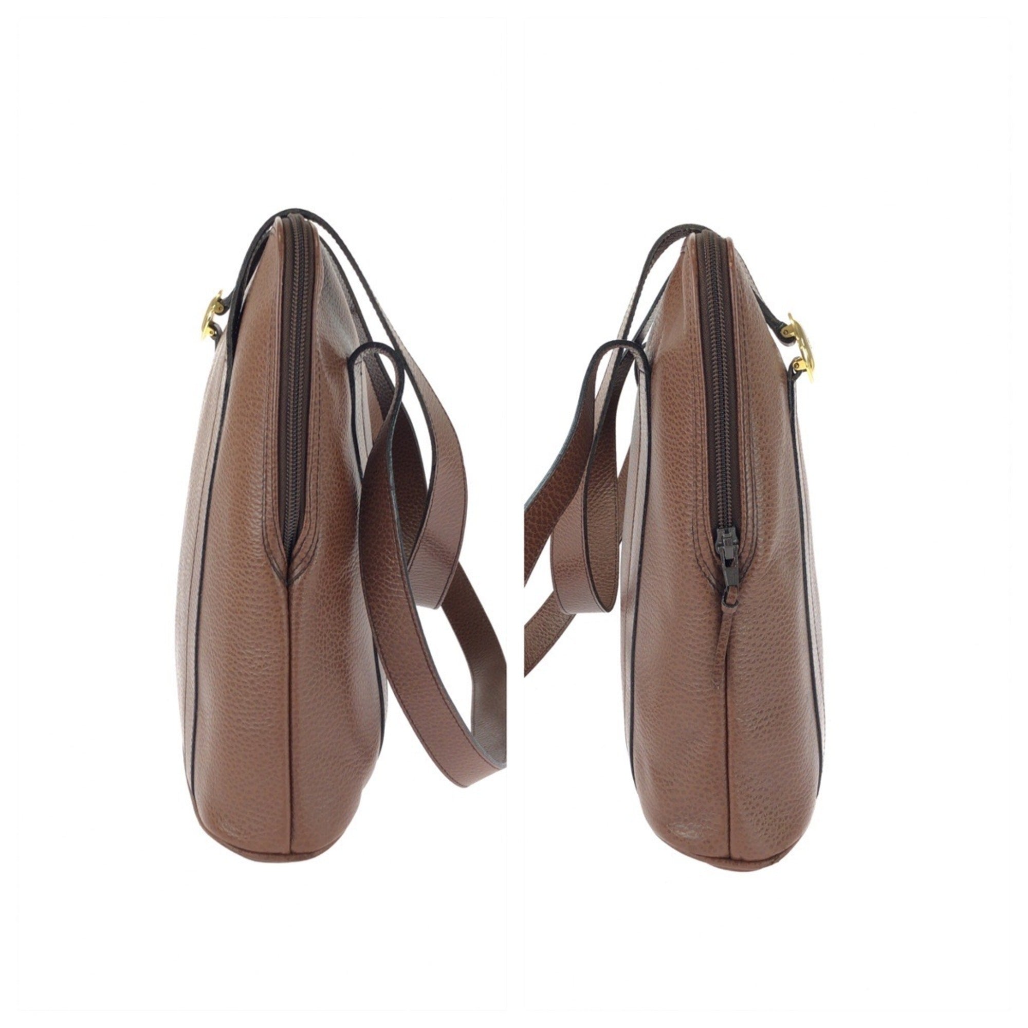 Christian Dior Brown Leather Shoulder Bag (Pre-Owned)