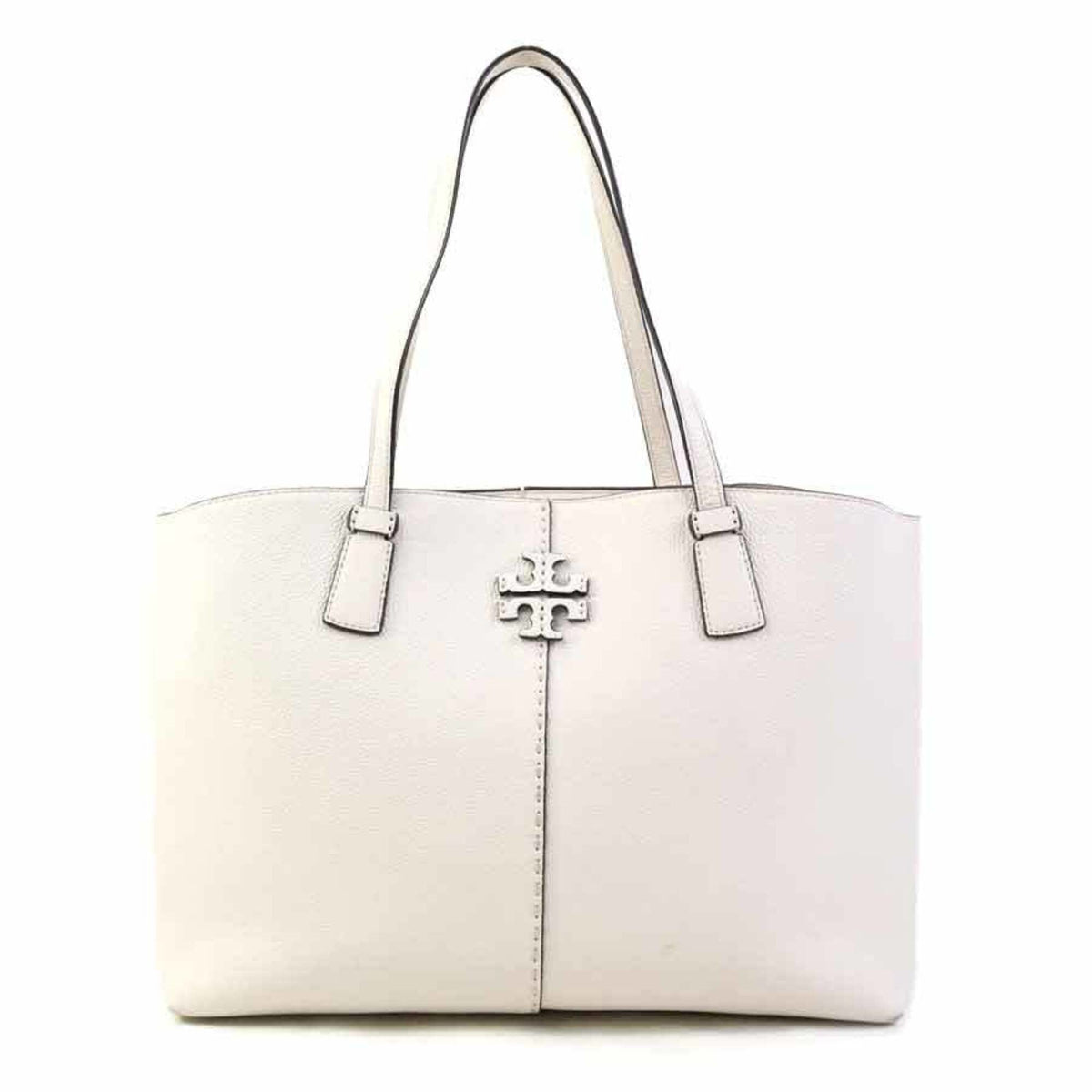 Tory Burch Ivory Leather Handbag (Pre-Owned)