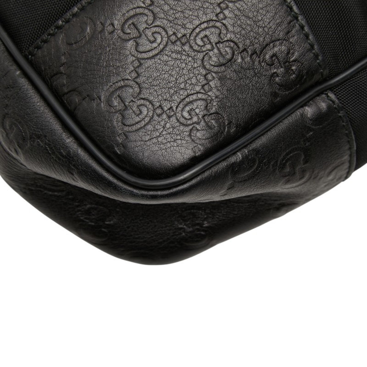 Gucci Black Nylon Leather Shoulder Bag (Pre-Owned)