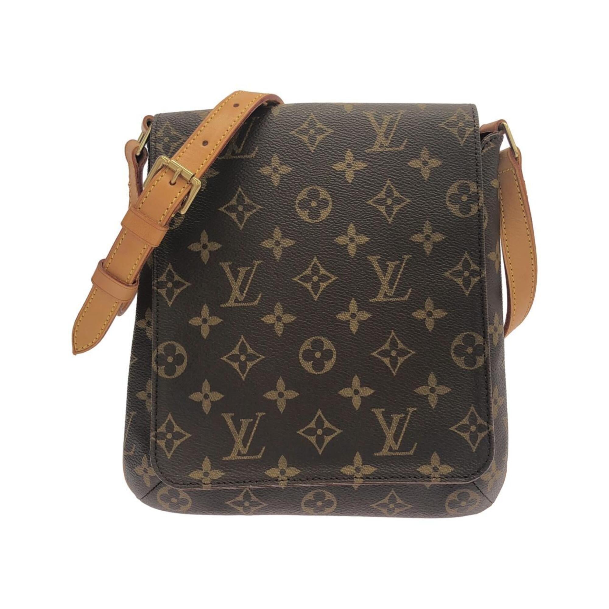 Louis Vuitton Brown Coated Canvas Shoulder Bag (Pre-Owned)