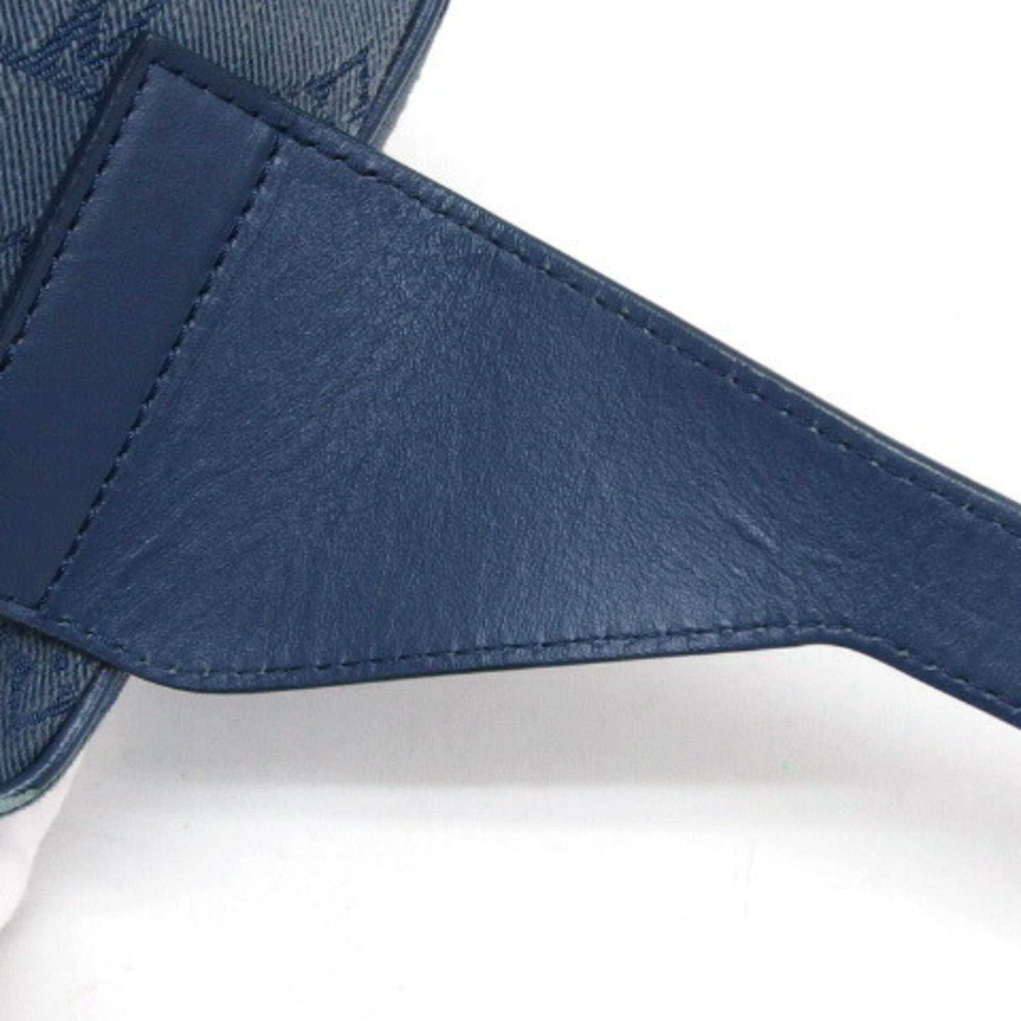 Louis Vuitton Monogram Denim Dark Brown Denim Leather Shoulder Bag (Pre-Owned)