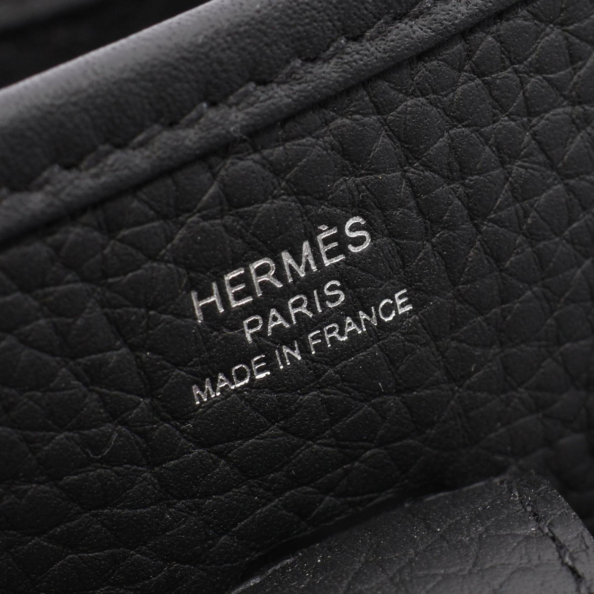 Hermes Black Taurillon Clemence Leather Handbag Shoulder Bag (Pre-Owned)