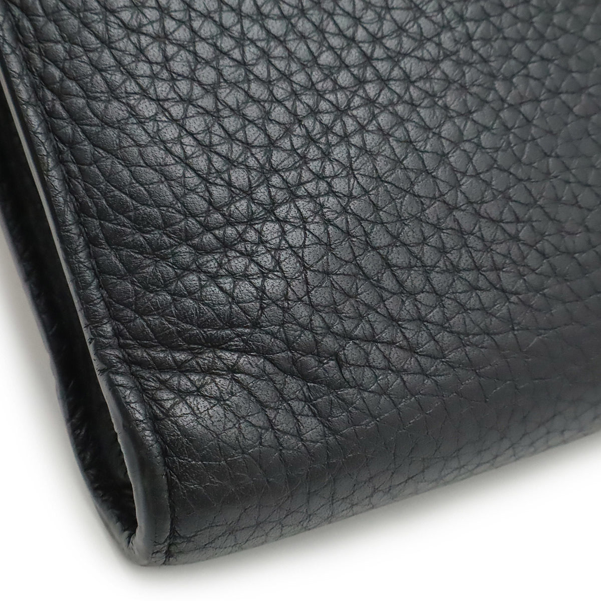 Louis Vuitton Black Noir Leather Clutch Bag Pochette (Pre-Owned)