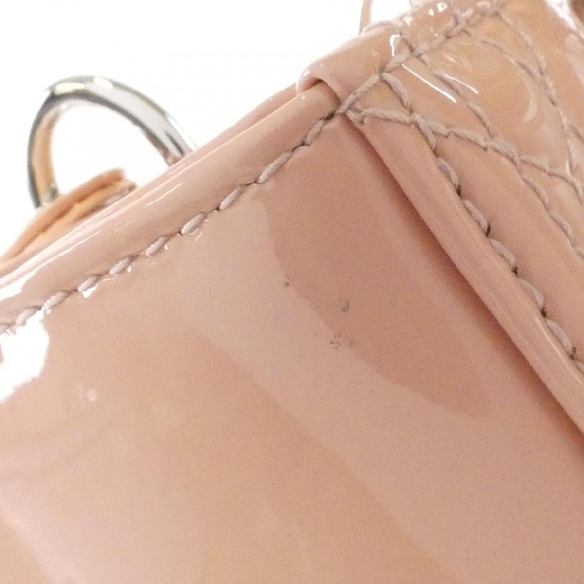 Christian Dior Beige Pink Leather Handbag (Pre-Owned)