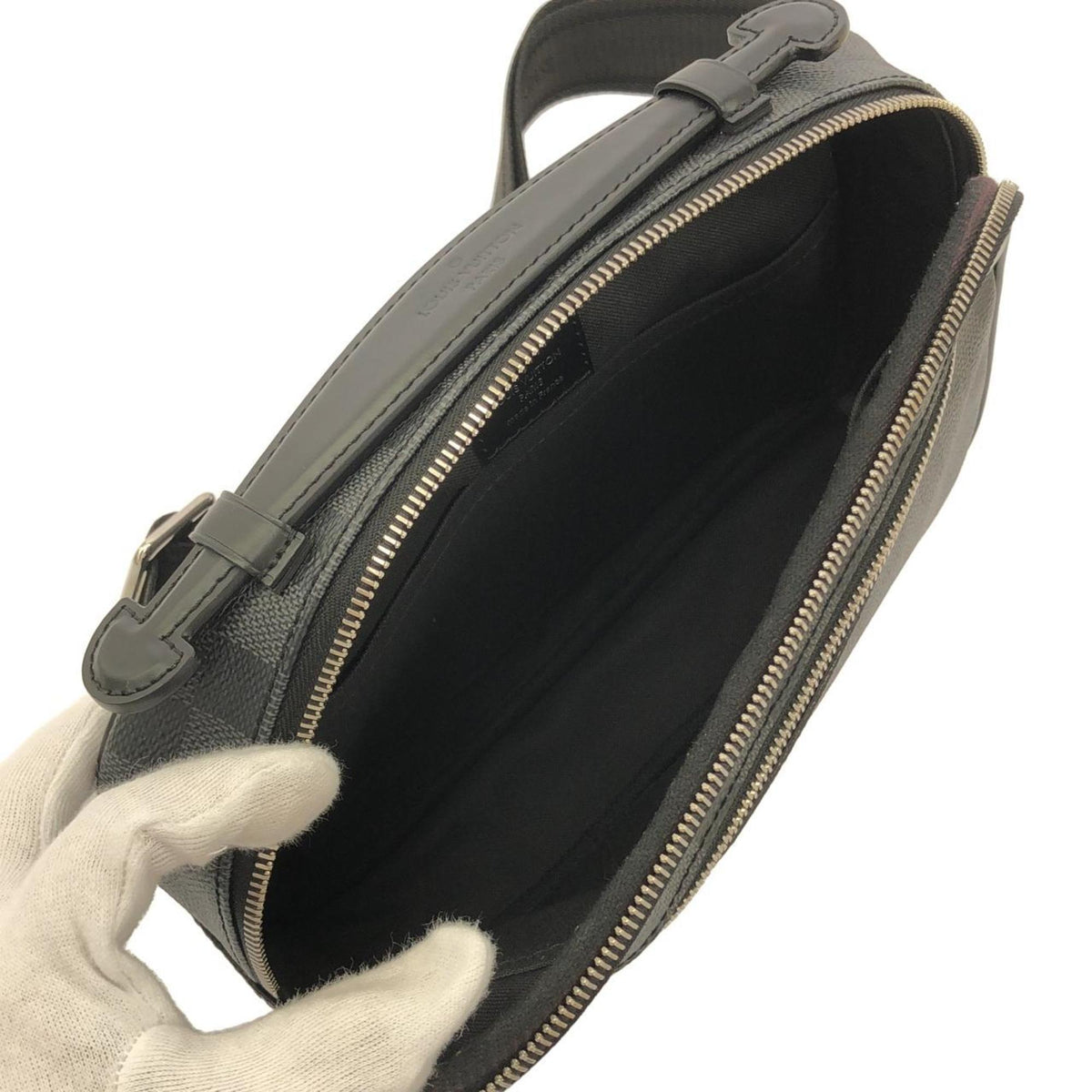 Louis Vuitton Graphite Coated Canvas Shoulder Bag (Pre-Owned)