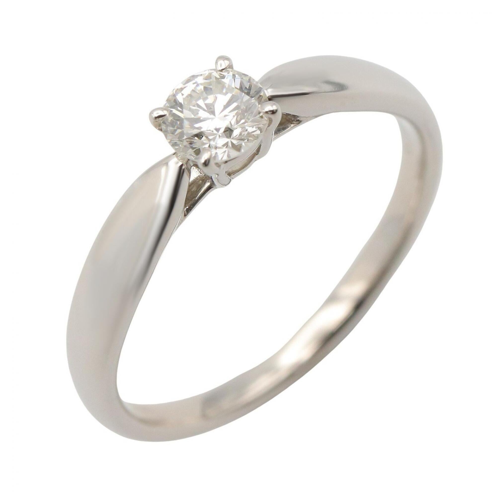 Tiffany Silver Clear Platinum 950 Band Ring (Pre-Owned)