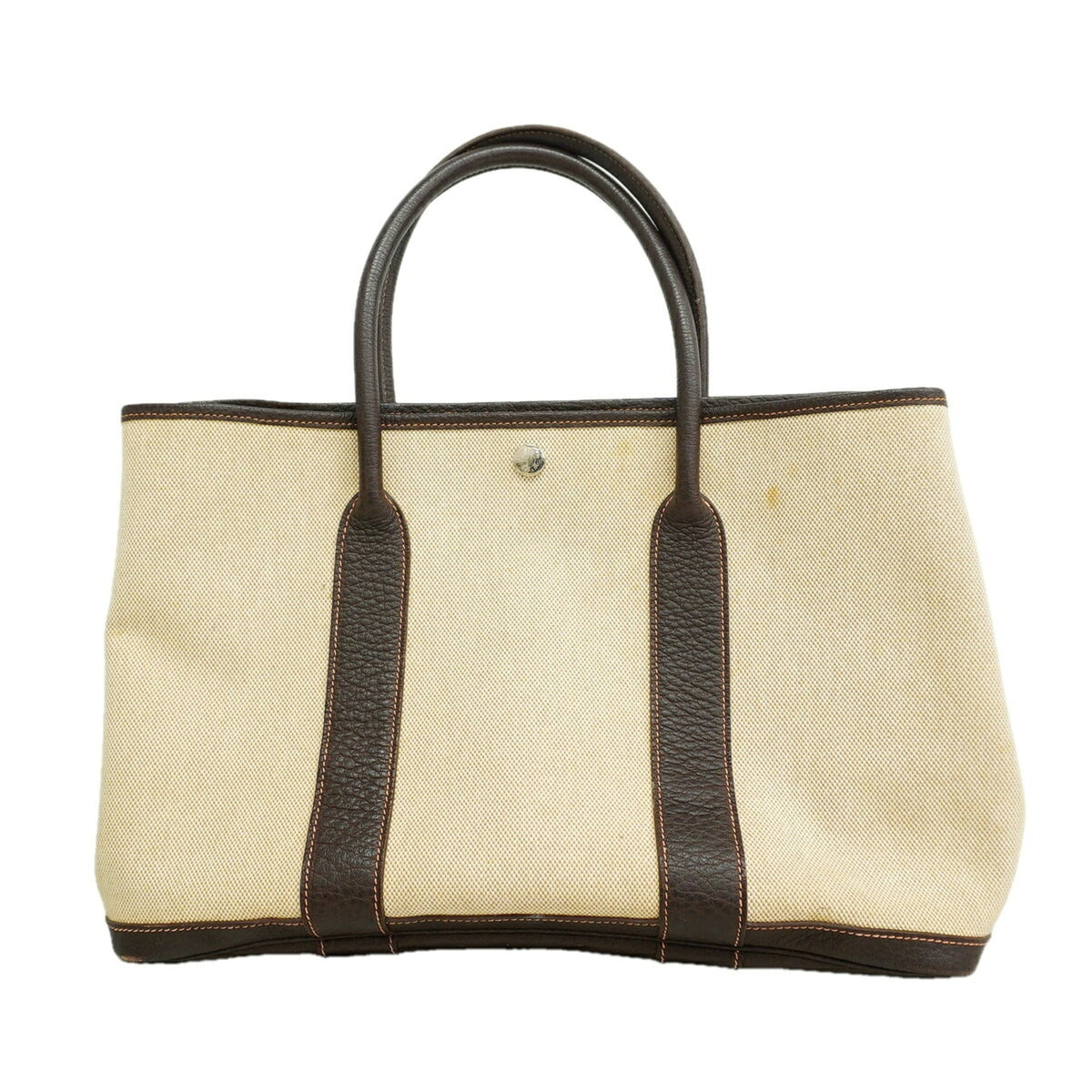 Hermes Marron Natural Toile H Tote Bag (Pre-Owned)