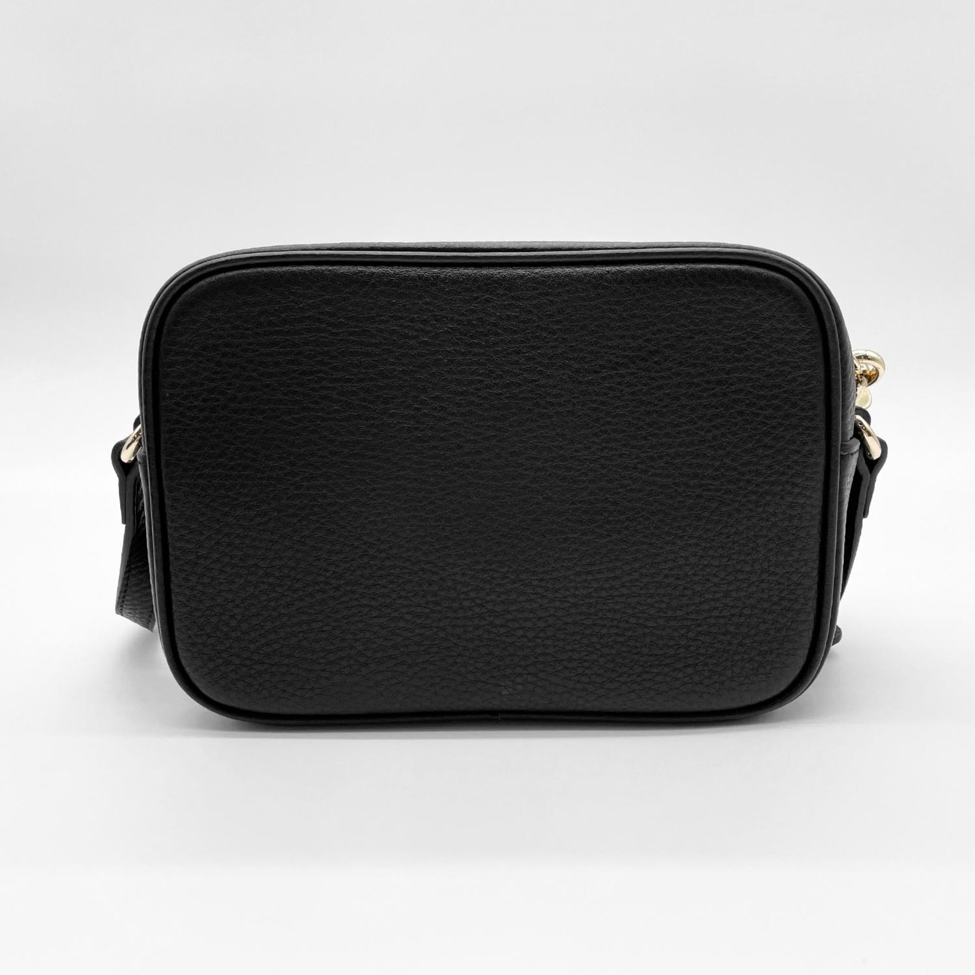 Gucci Black Leather Canvas Shoulder Bag (Pre-Owned)