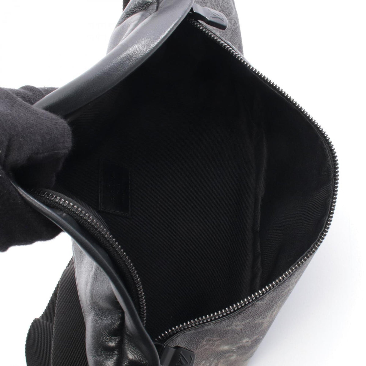 Louis Vuitton Black Gray Multi-Color Coated Canvas Leather Fanny Pack Handbag (Pre-Owned)