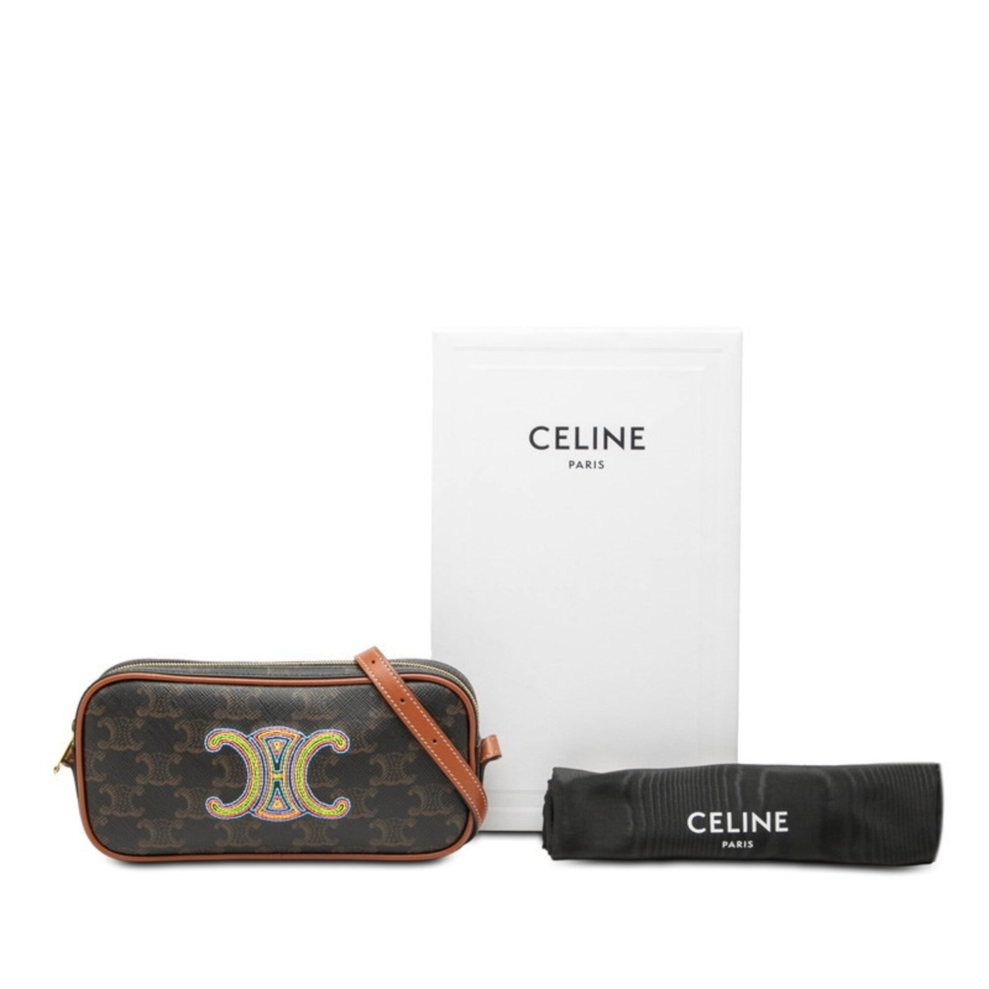 Celine Brown Pvc Leather Shoulder Bag (Pre-Owned)