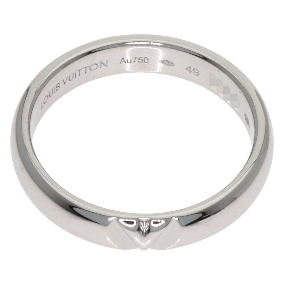Louis Vuitton White Gold (18K) Band Ring (Pre-Owned)