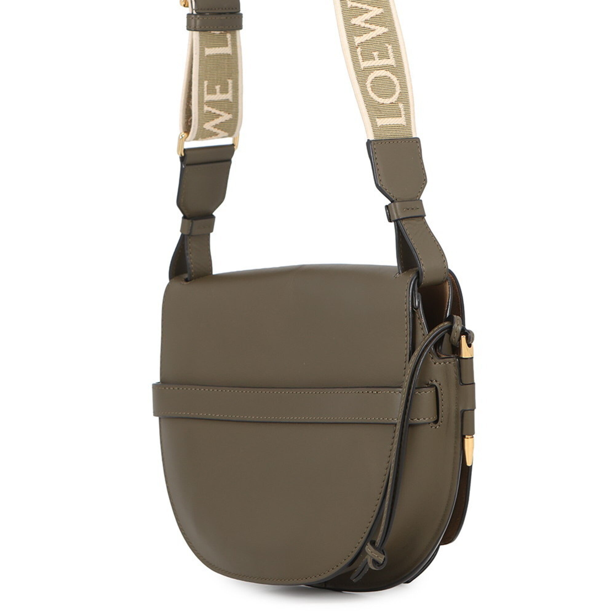 Loewe Olive Leather Handbag Shoulder Bag (Pre-Owned)