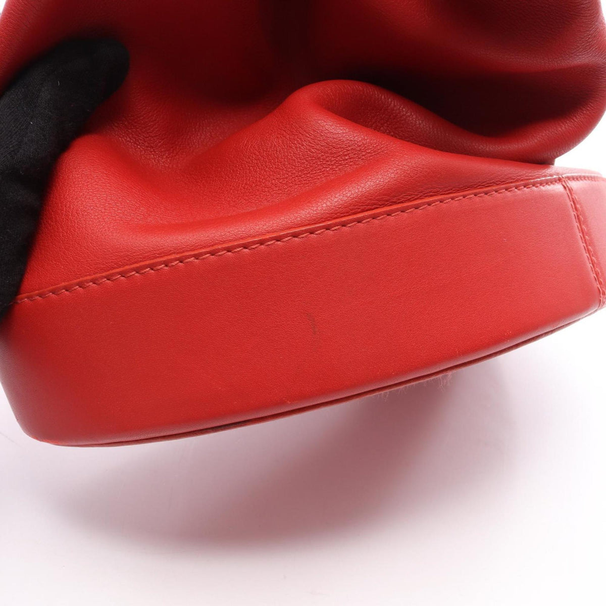 Loewe Red Color Leather Backpack Handbag Pouch (Pre-Owned)